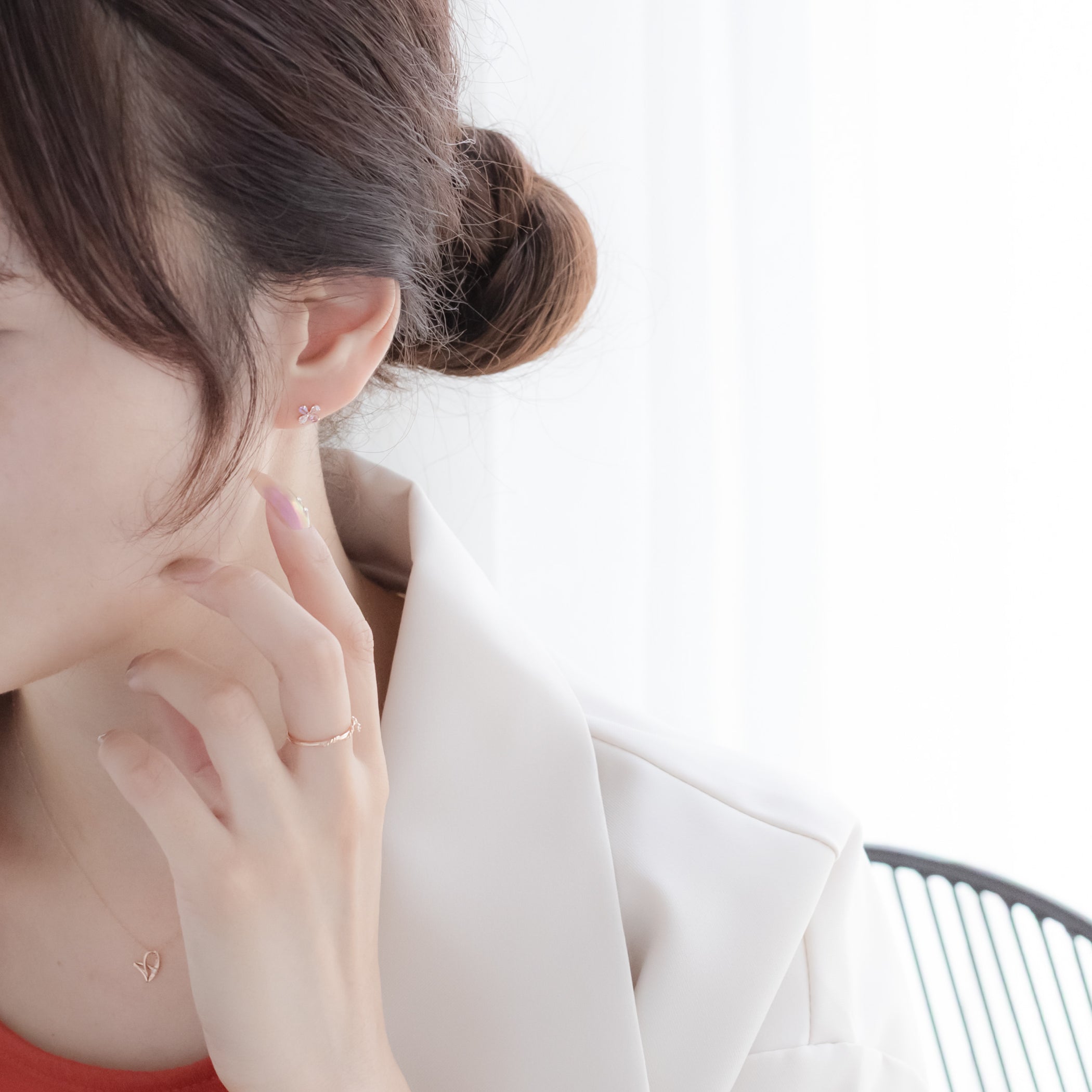 【WEB限定】K10 ピンクゴールド ダイヤモンド リング