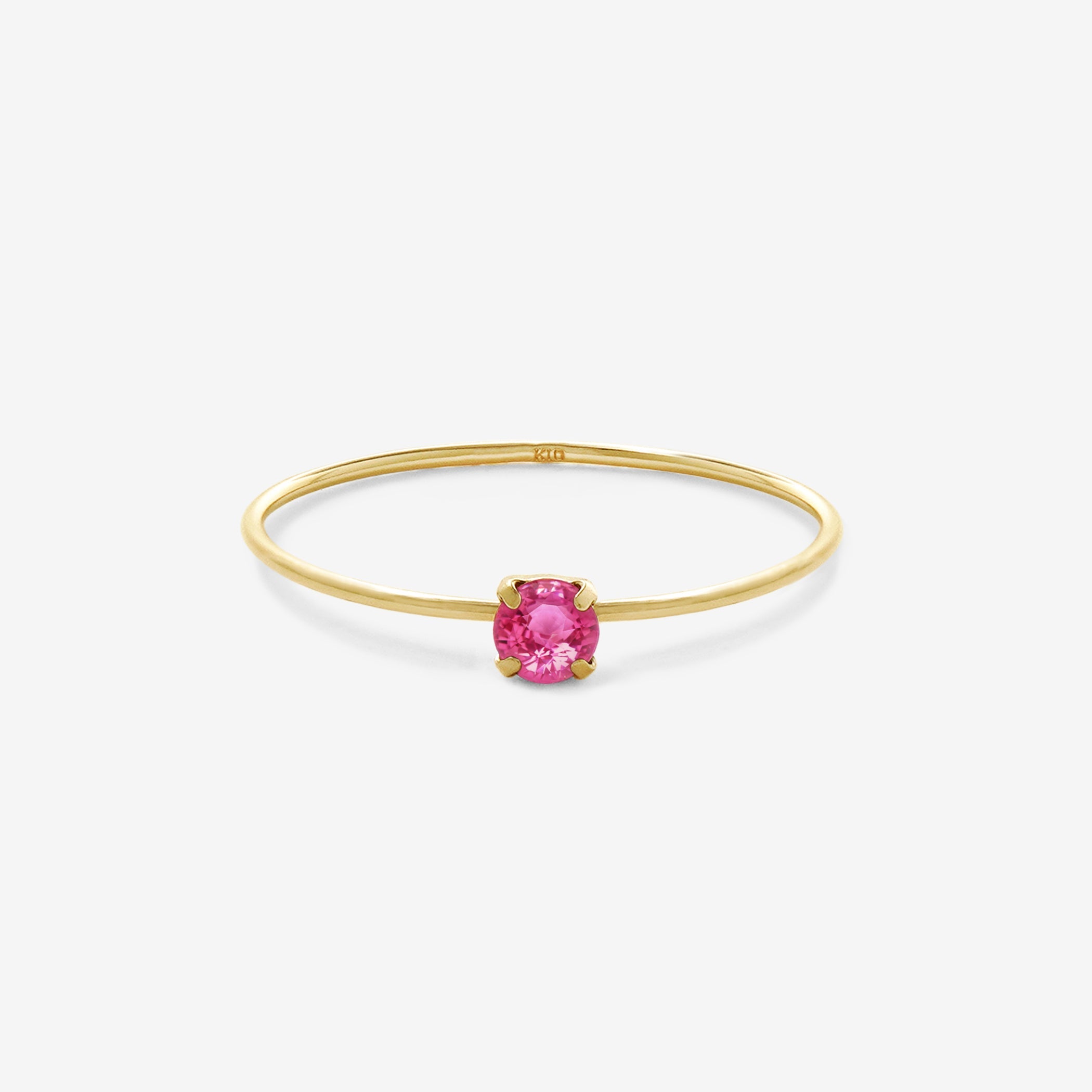 WEB限定】7月誕生石 K10 イエローゴールド ルビー リング – Milluflora