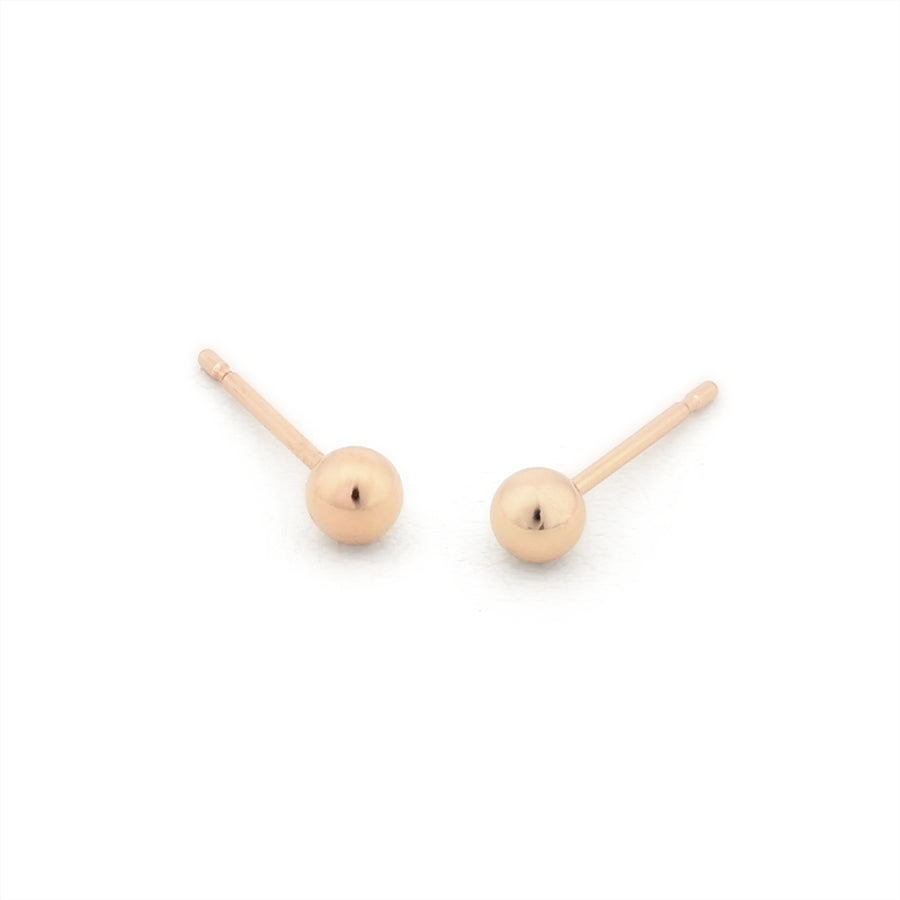K18 ピンクゴールド 丸玉 ピアス(3mm)