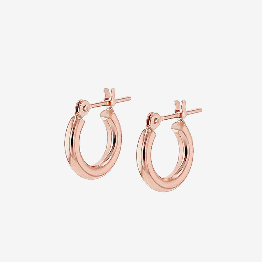 K18 ピンクゴールド フープ ピアス(10mm)