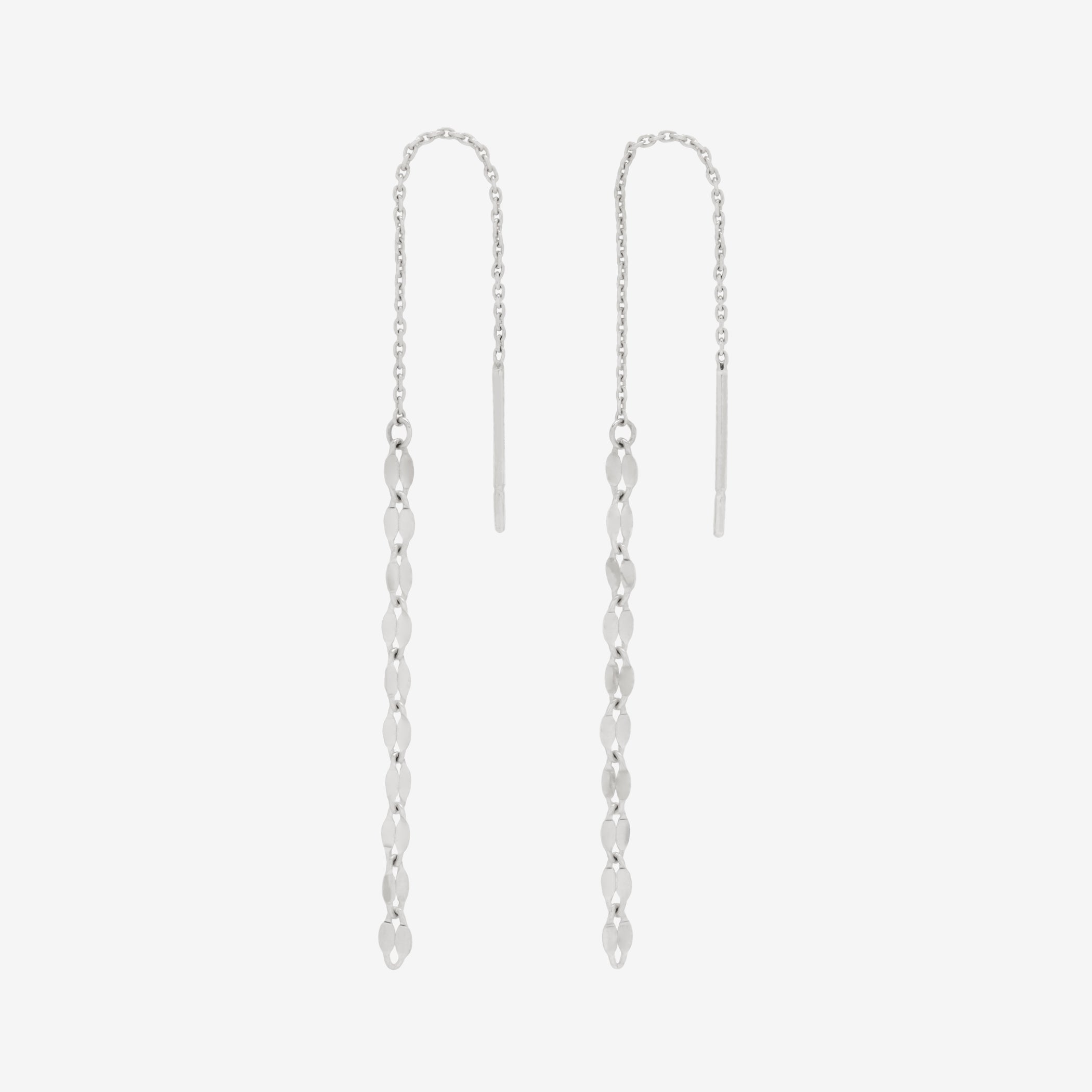 K10 ホワイトゴールド アメリカン ピアス