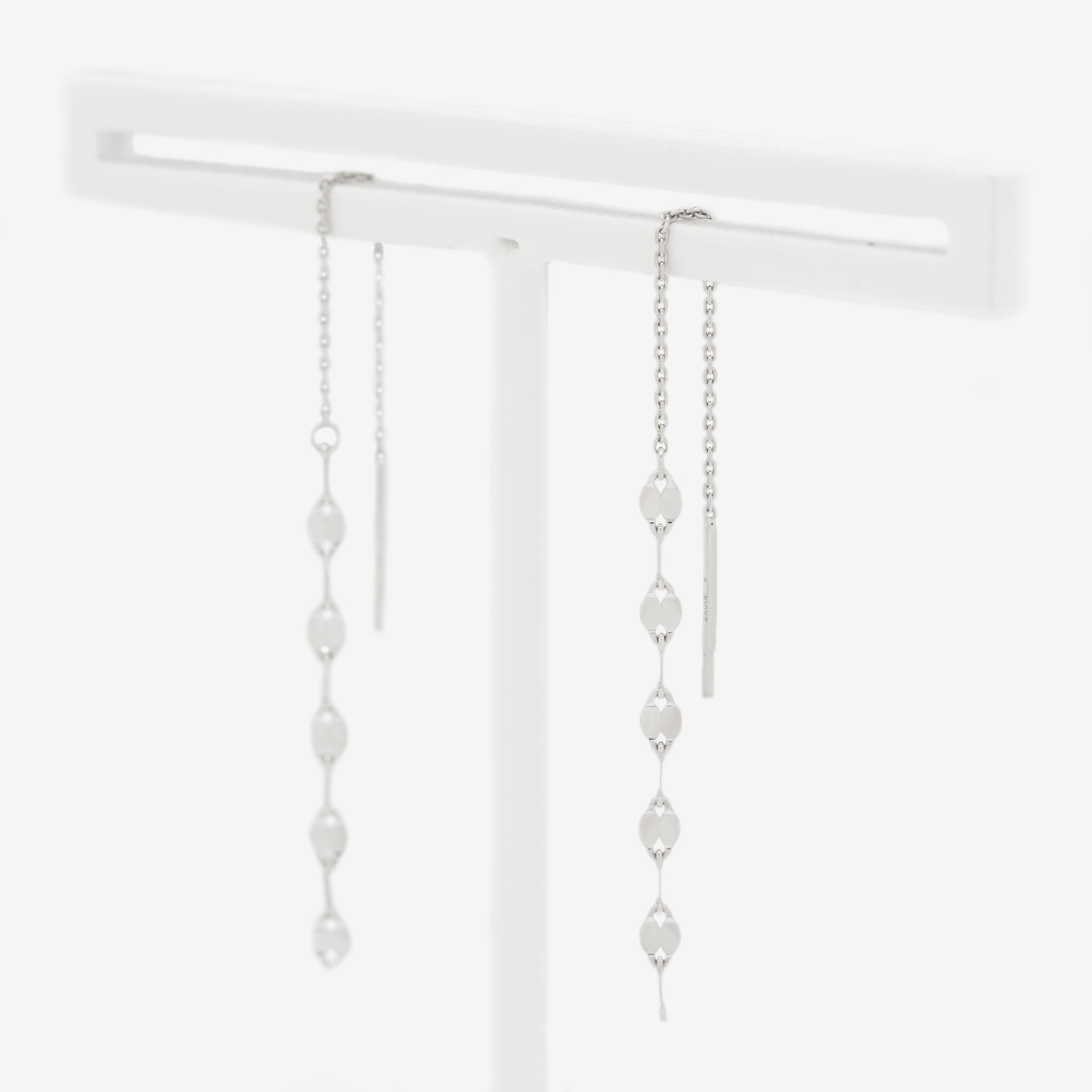 K10 ホワイトゴールド アメリカン ピアス