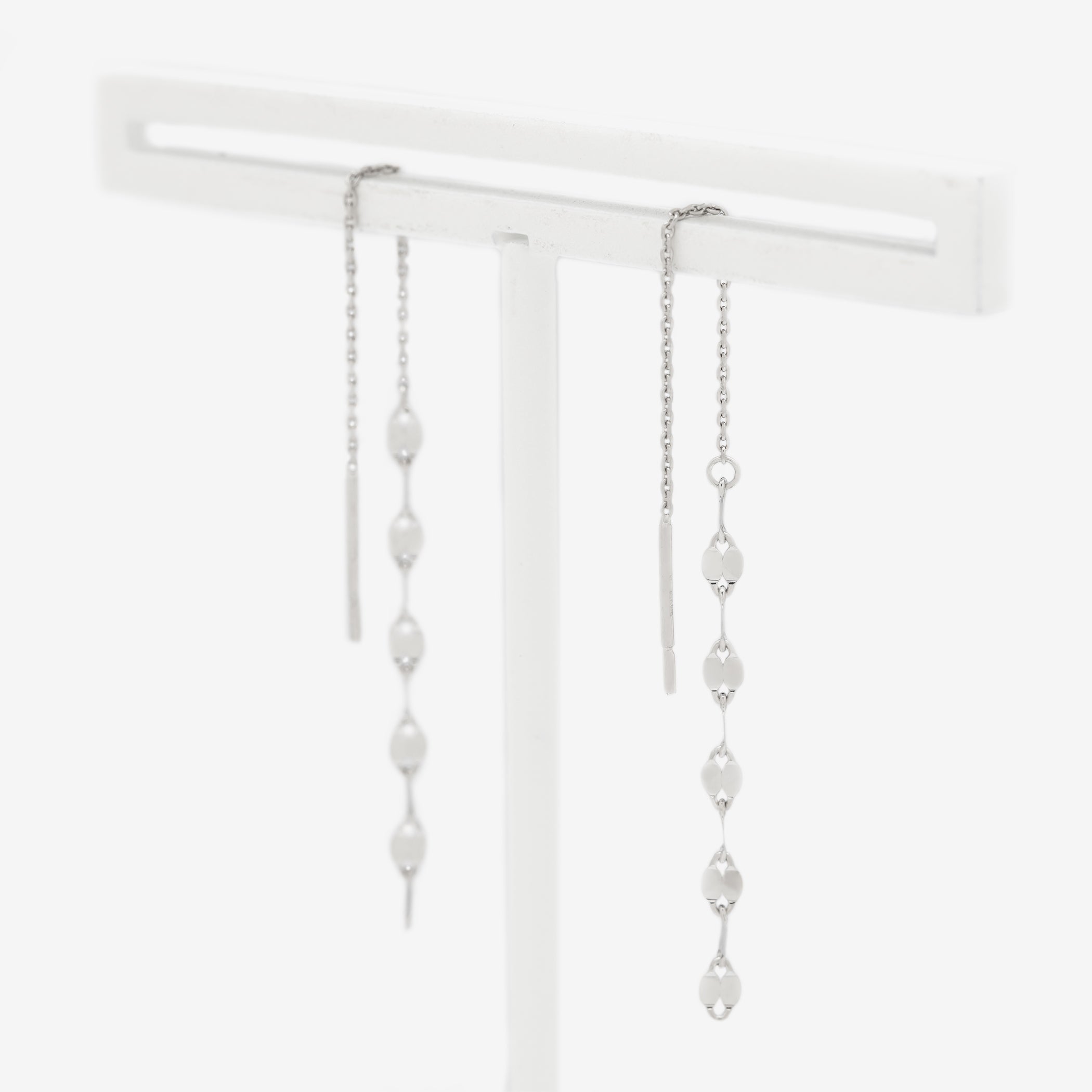 K10 ホワイトゴールド アメリカン ピアス