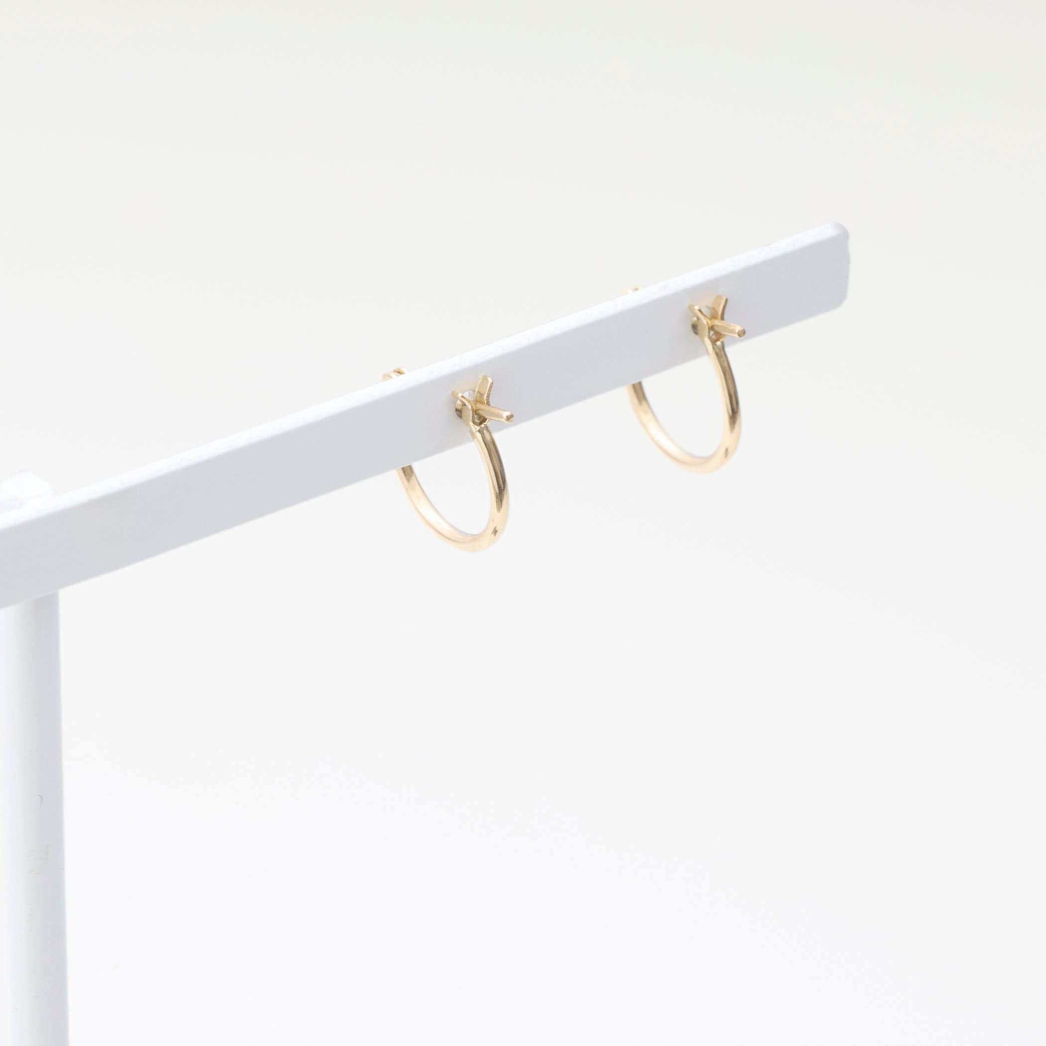 K10 イエローゴールド フープ ピアス(10mm)