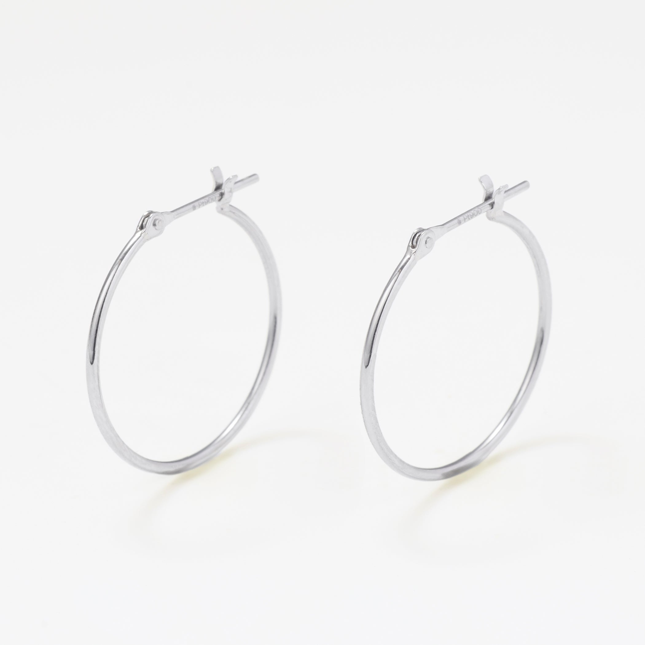 プラチナ フープ ピアス(20mm)