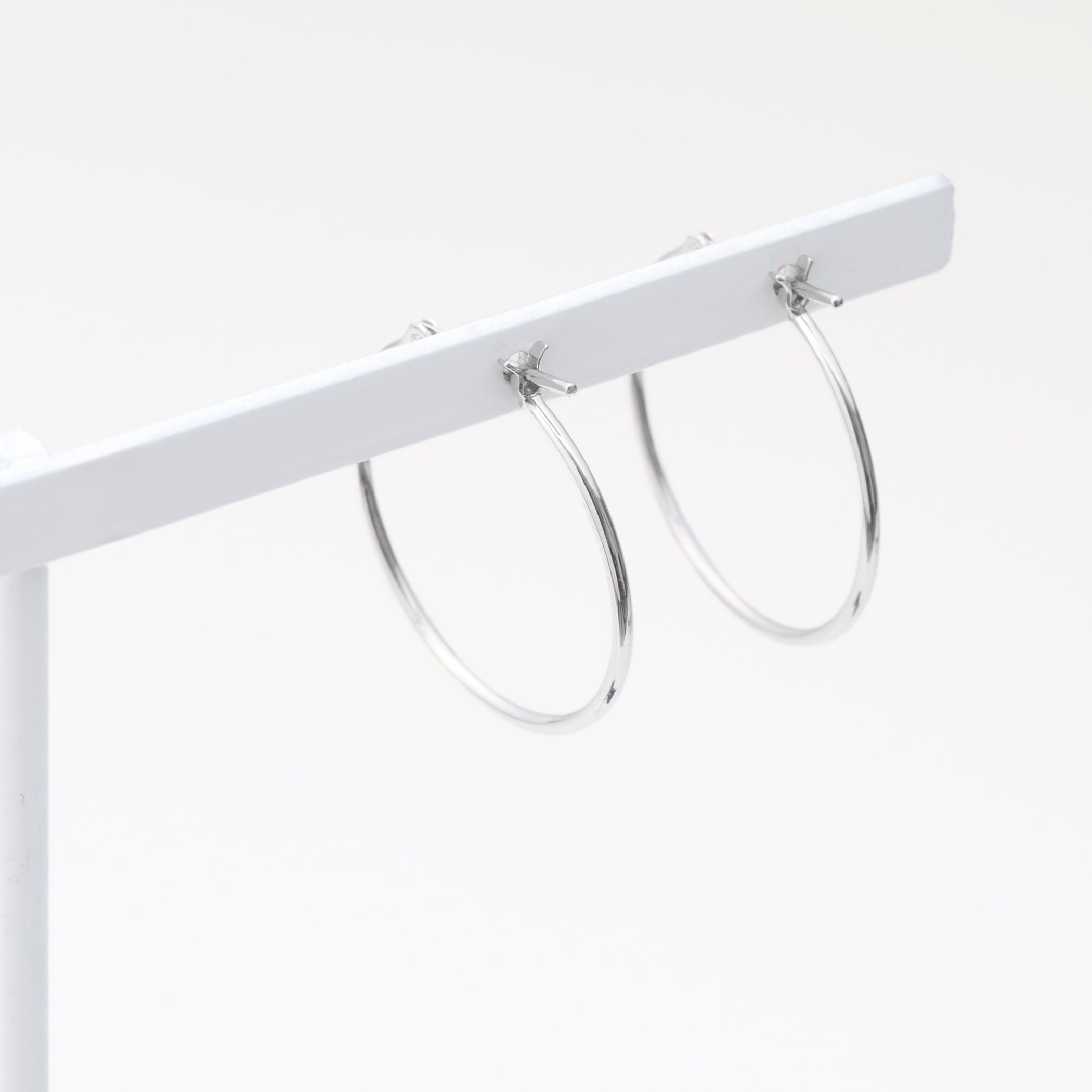 プラチナ フープ ピアス(20mm)