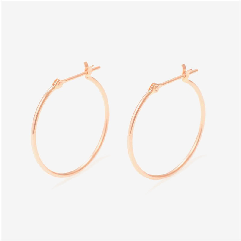 K10 ピンクゴールド フープ ピアス(20mm)