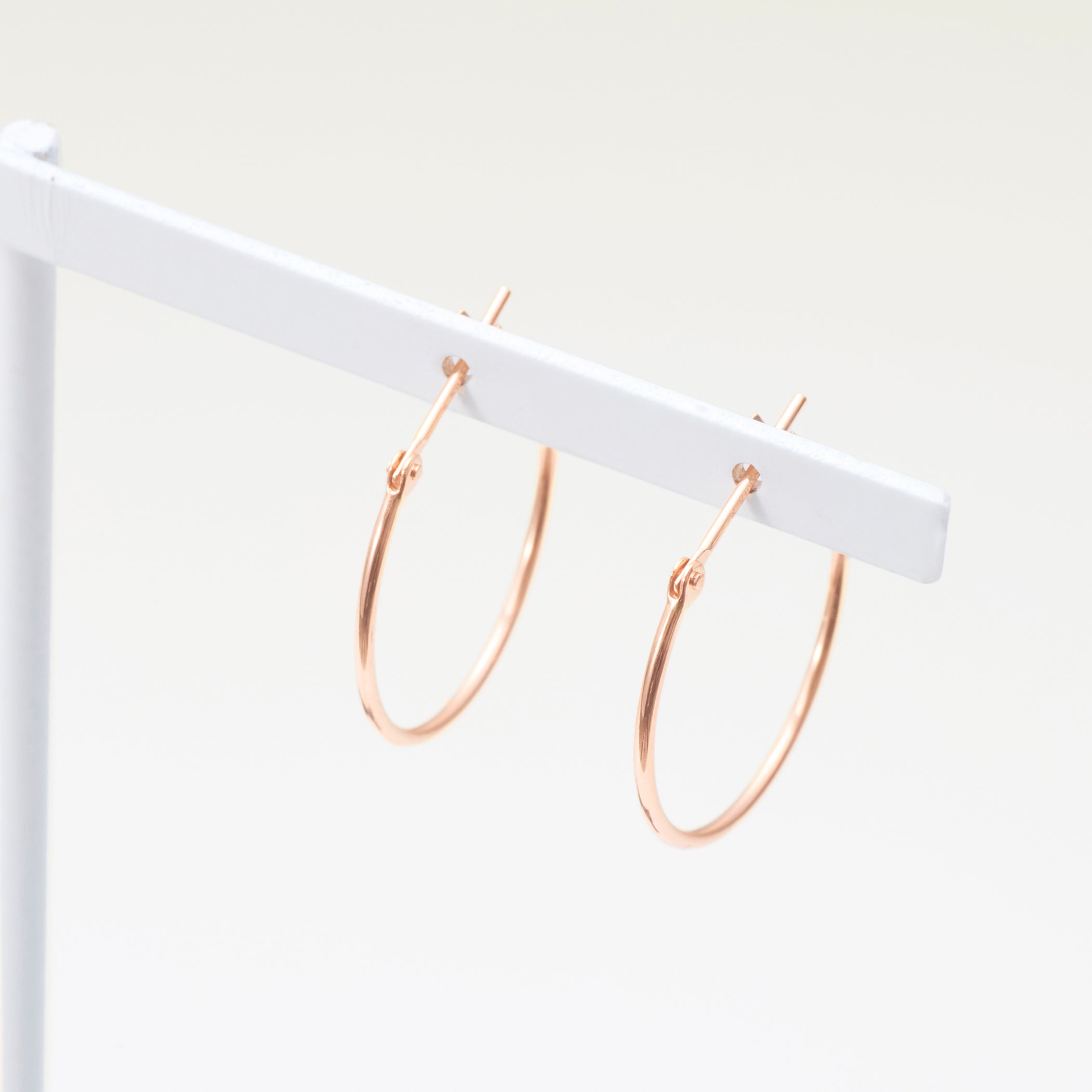 K10 ピンクゴールド フープ ピアス(20mm)