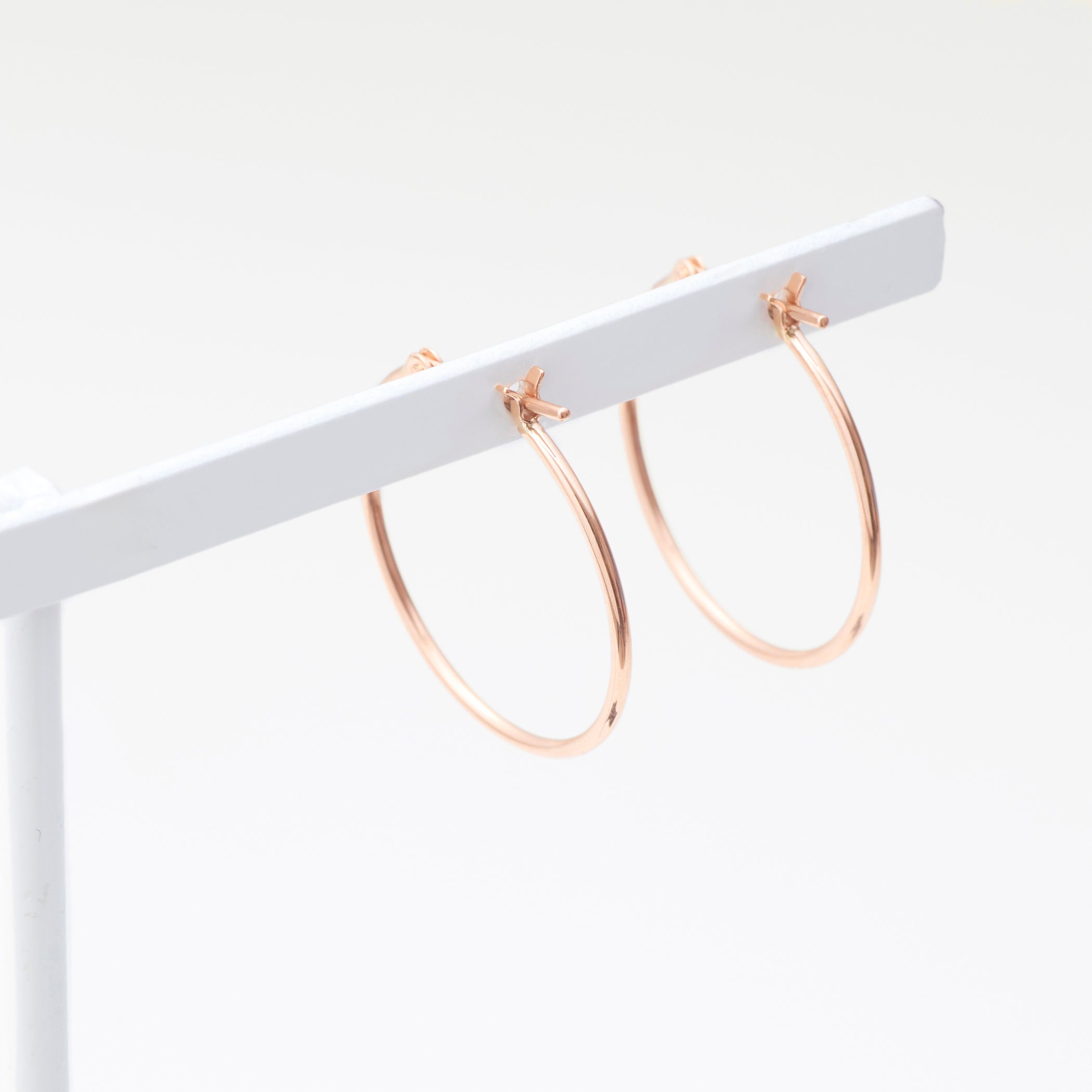 K10 ピンクゴールド フープ ピアス(20mm)