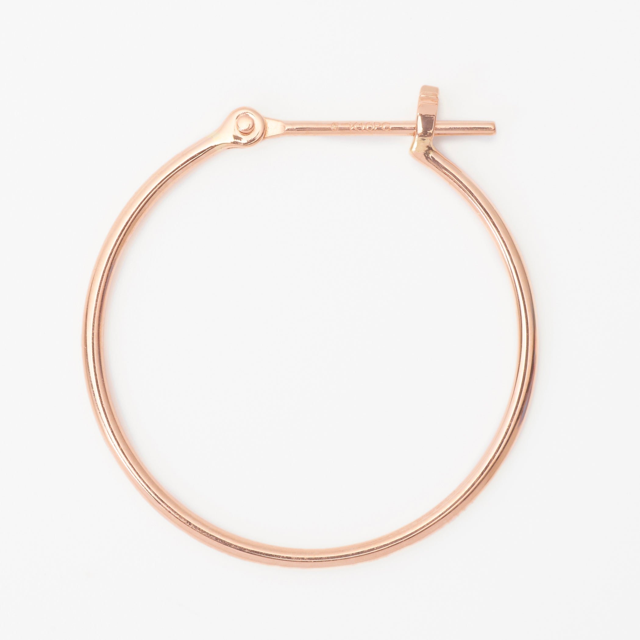 K10 ピンクゴールド フープ ピアス(20mm)