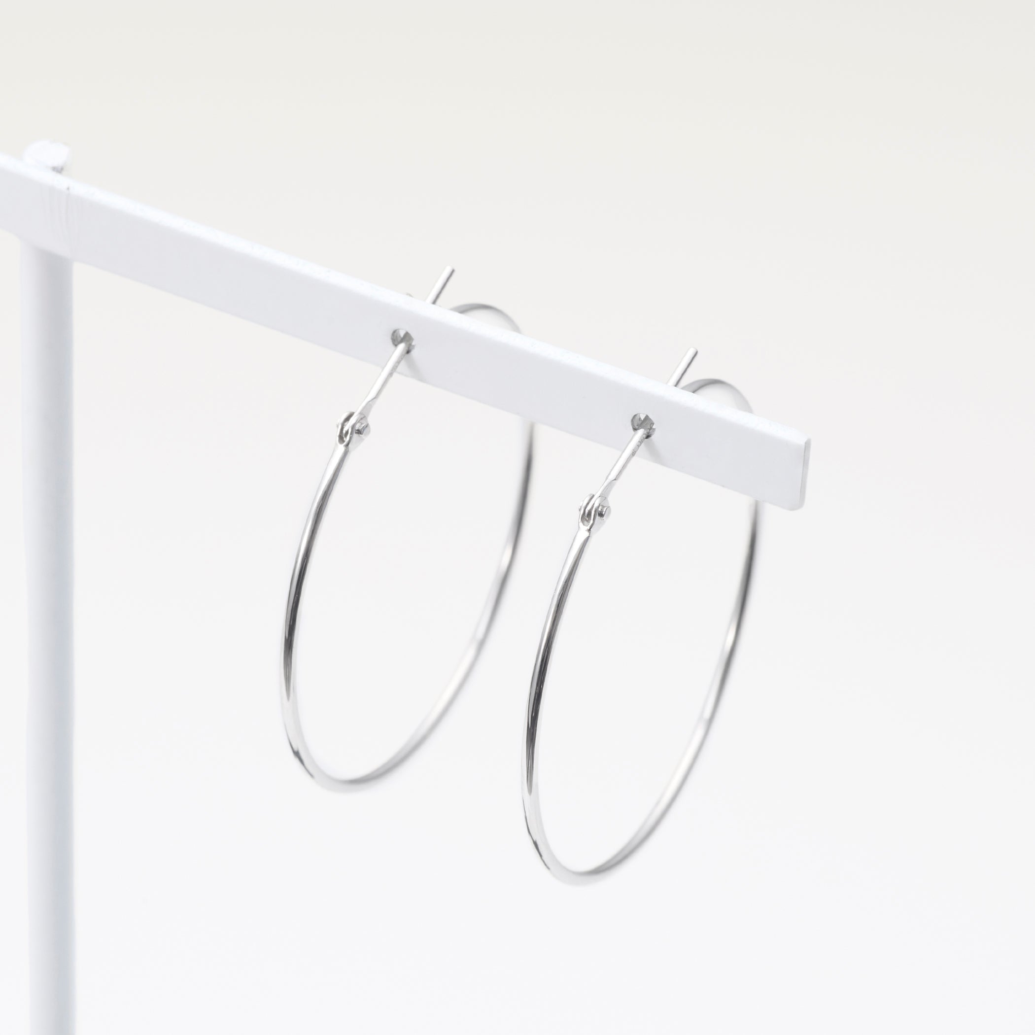 プラチナ フープ ピアス(30mm)