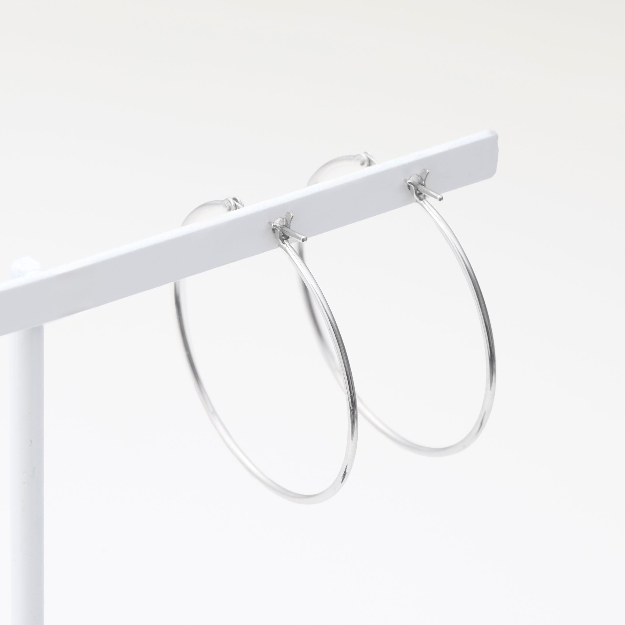 プラチナ フープ ピアス(30mm)