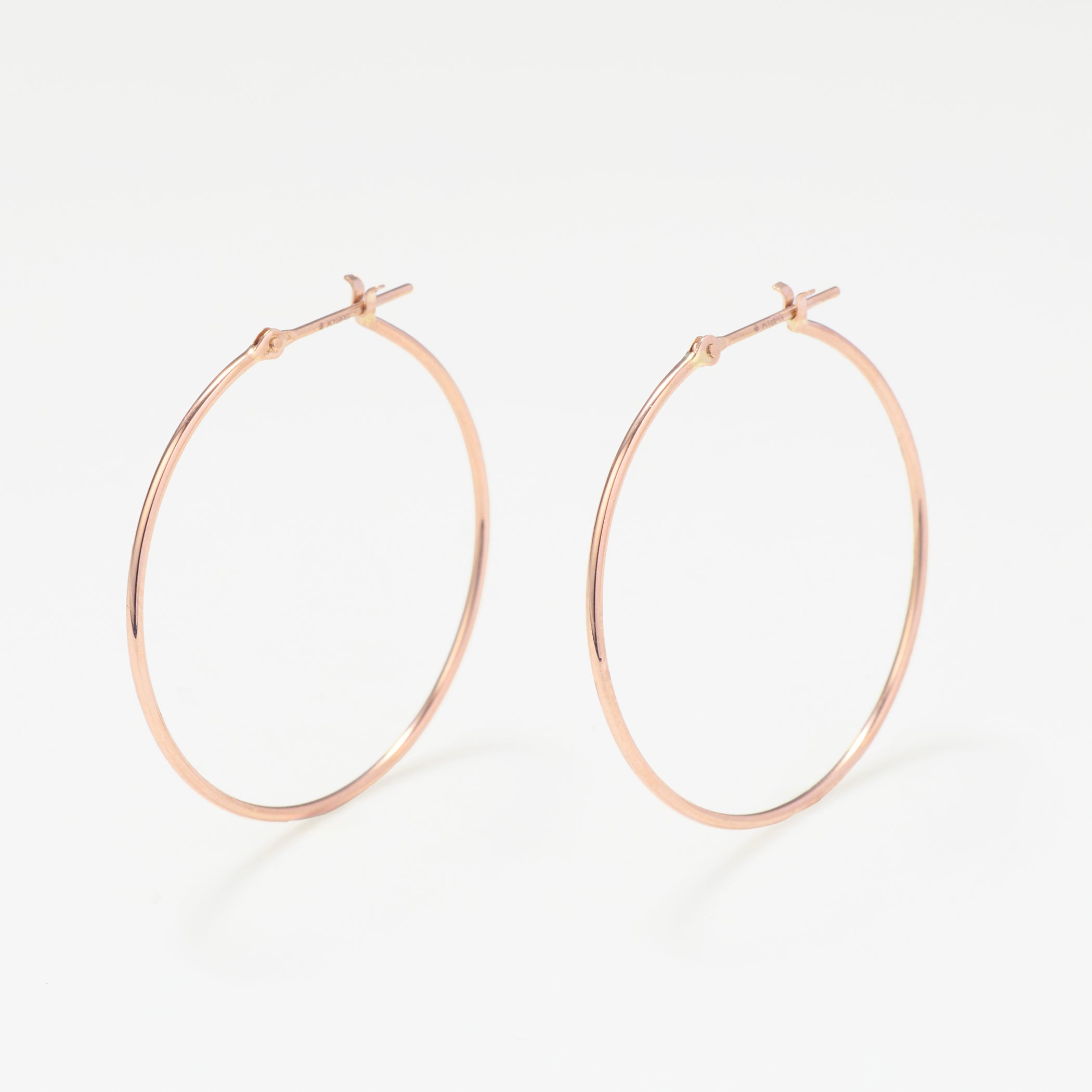 K18 ピンクゴールド フープ ピアス(30mm)