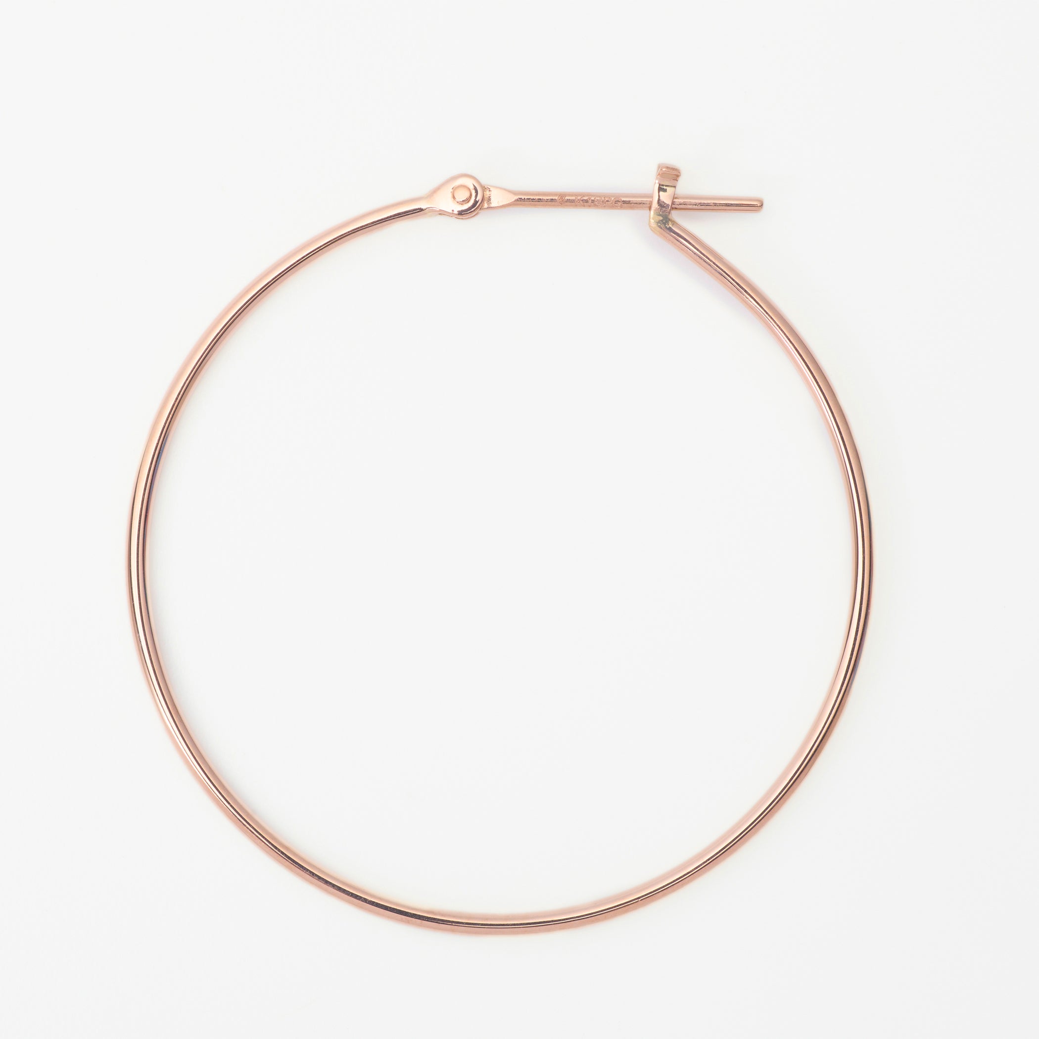 K18 ピンクゴールド フープ ピアス(30mm)