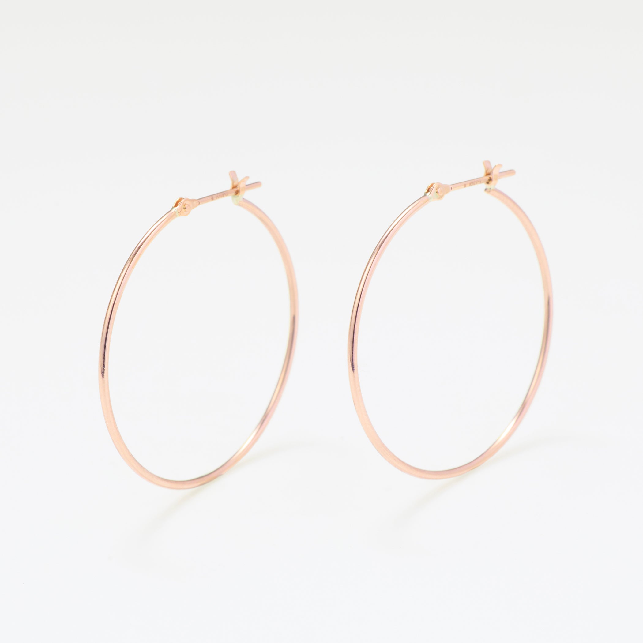 K10 ピンクゴールド フープ ピアス(30mm)