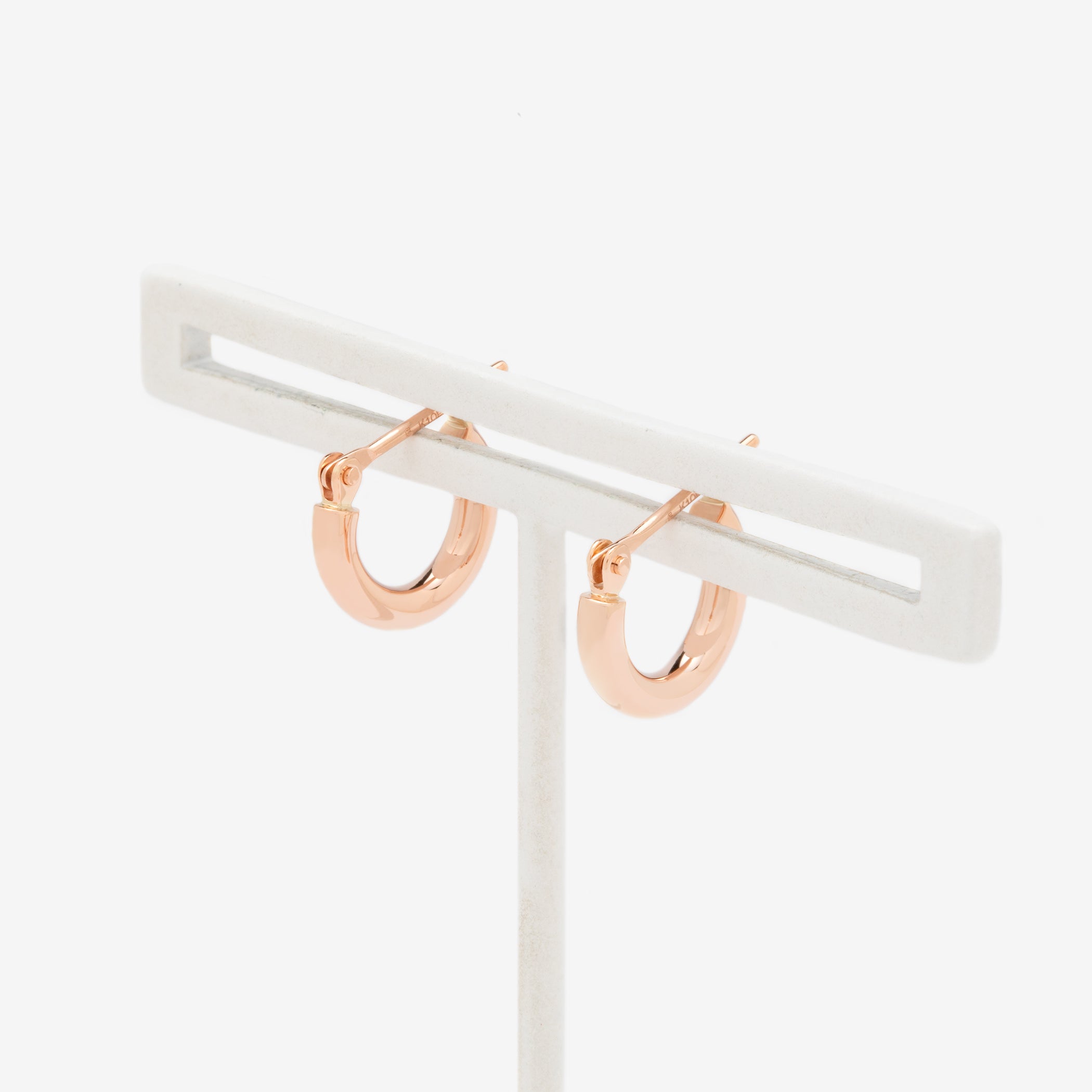 K10 ピンクゴールド フープ ピアス(10mm)