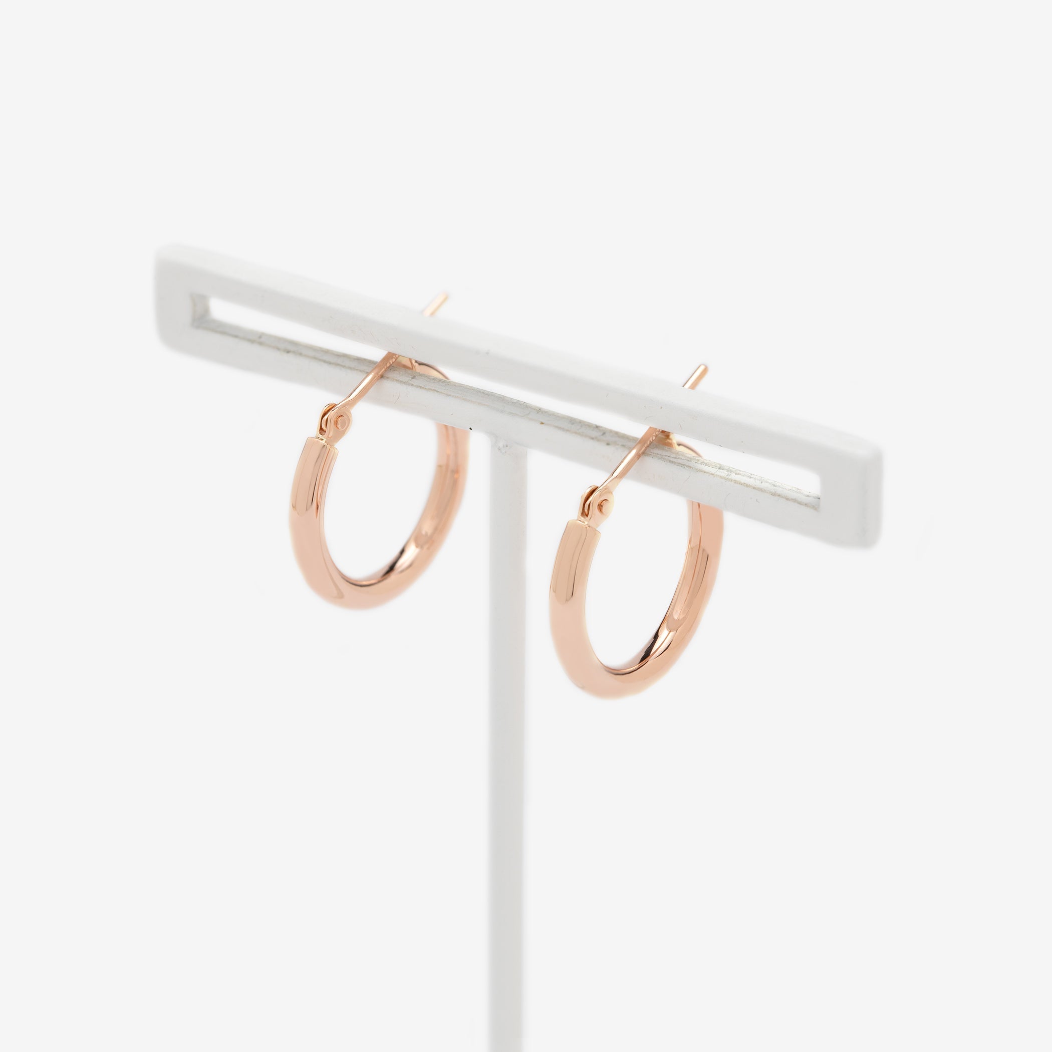 K10 ピンクゴールド フープ ピアス(15mm)