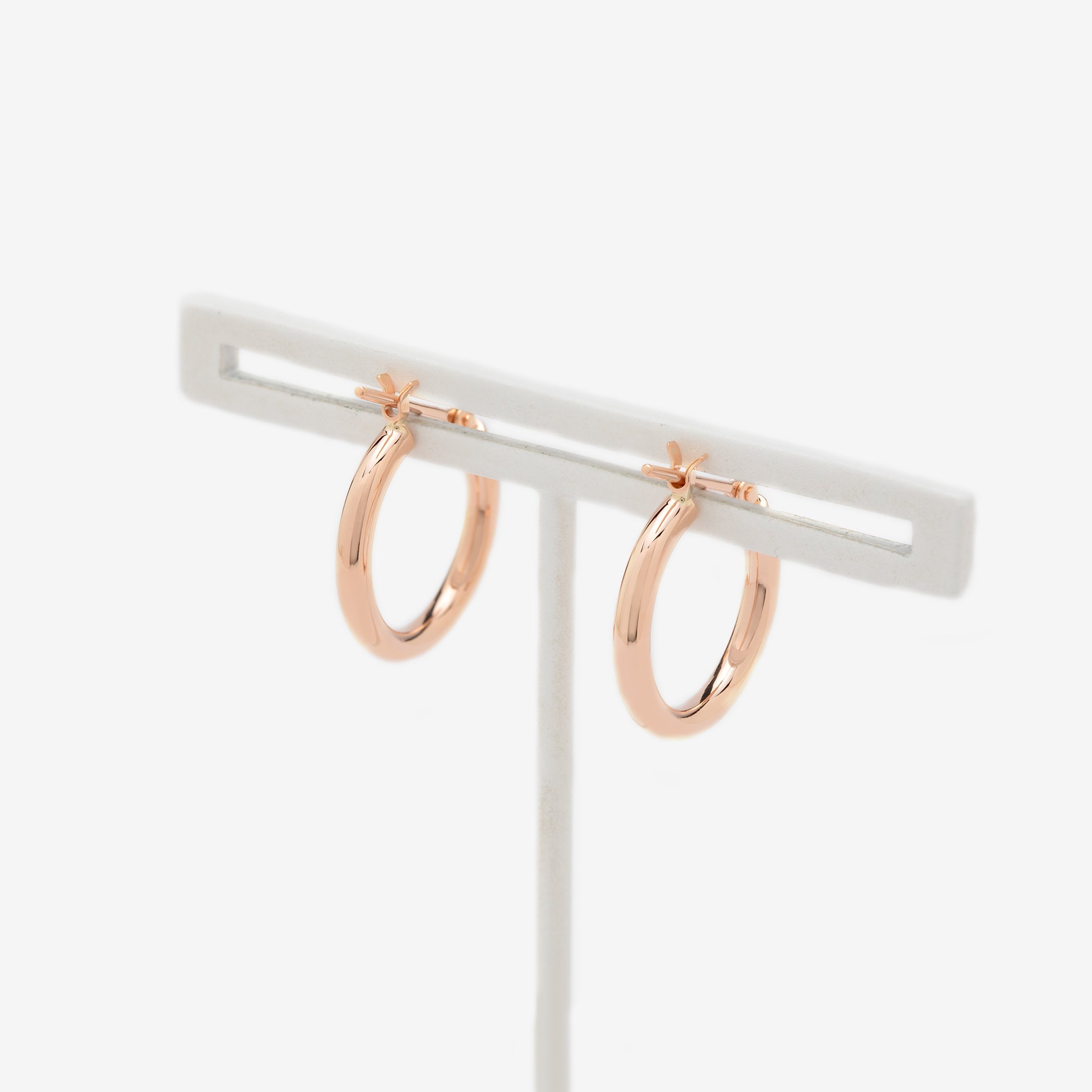 K10 ピンクゴールド フープ ピアス(15mm)