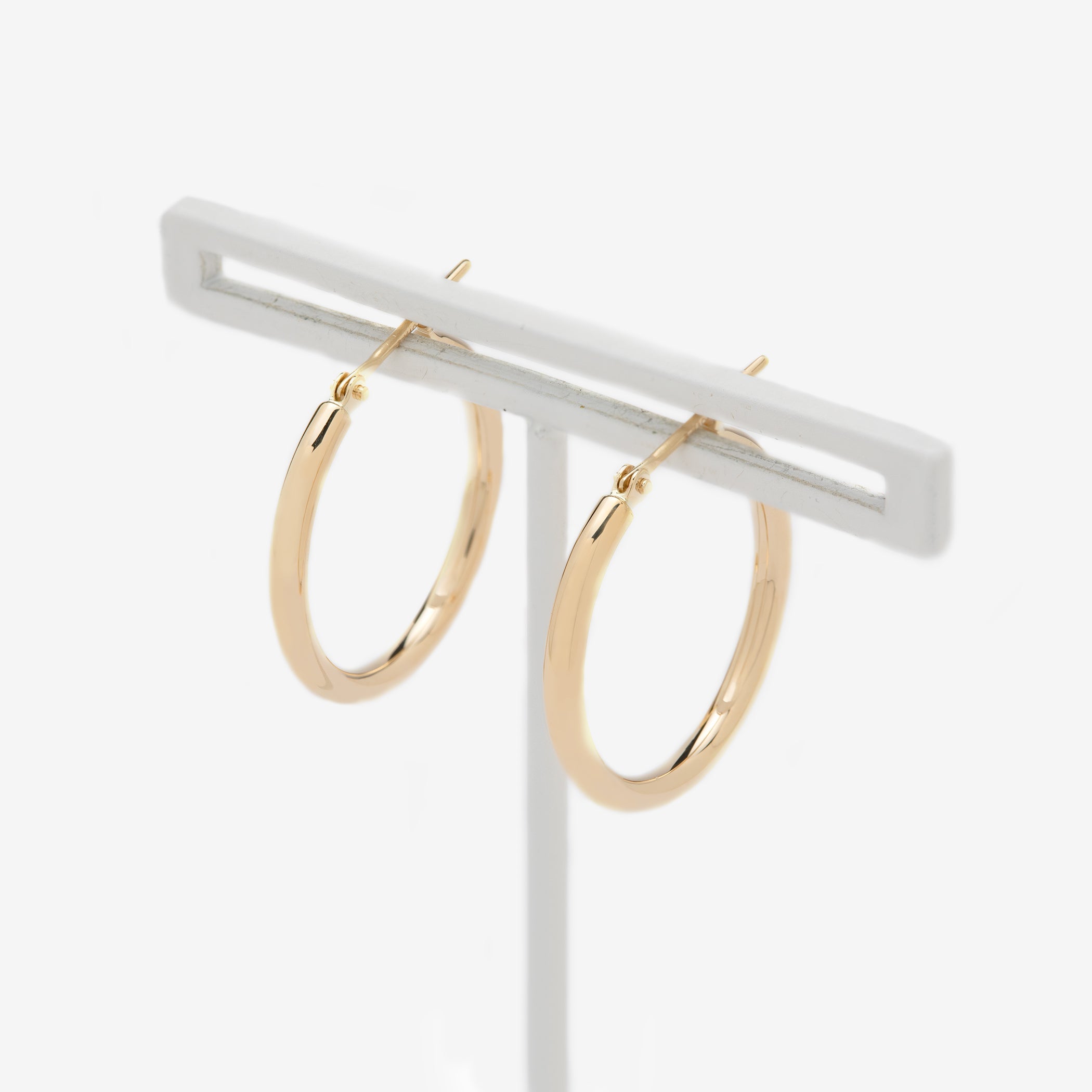 K10 イエローゴールド フープ ピアス(20mm)