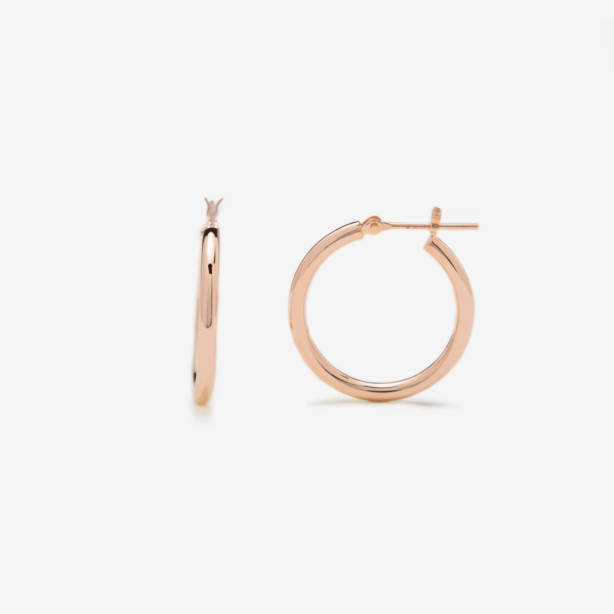 K10 ピンクゴールド フープ ピアス(20mm)