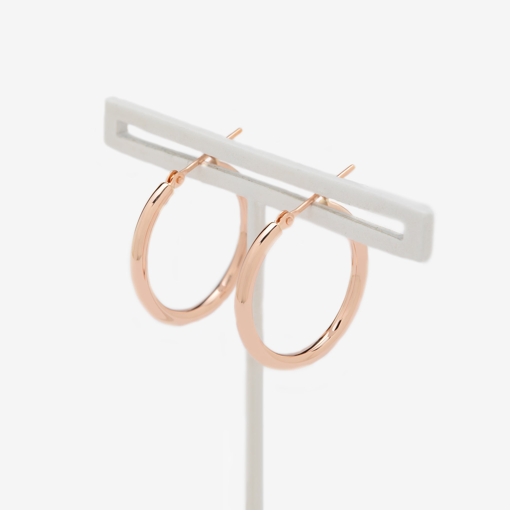 K10 ピンクゴールド フープ ピアス(20mm)