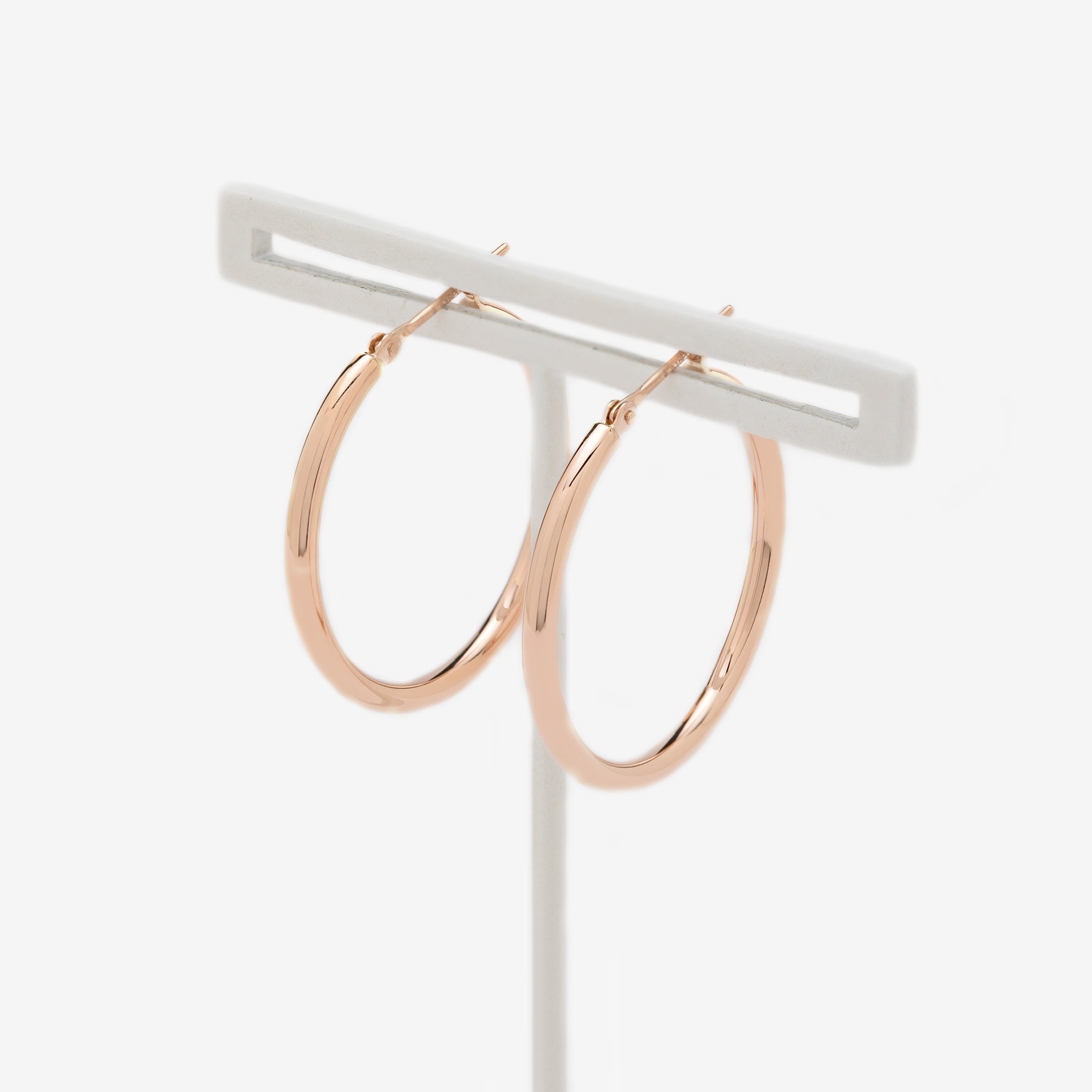 K18 ピンクゴールド フープ ピアス(25mm)