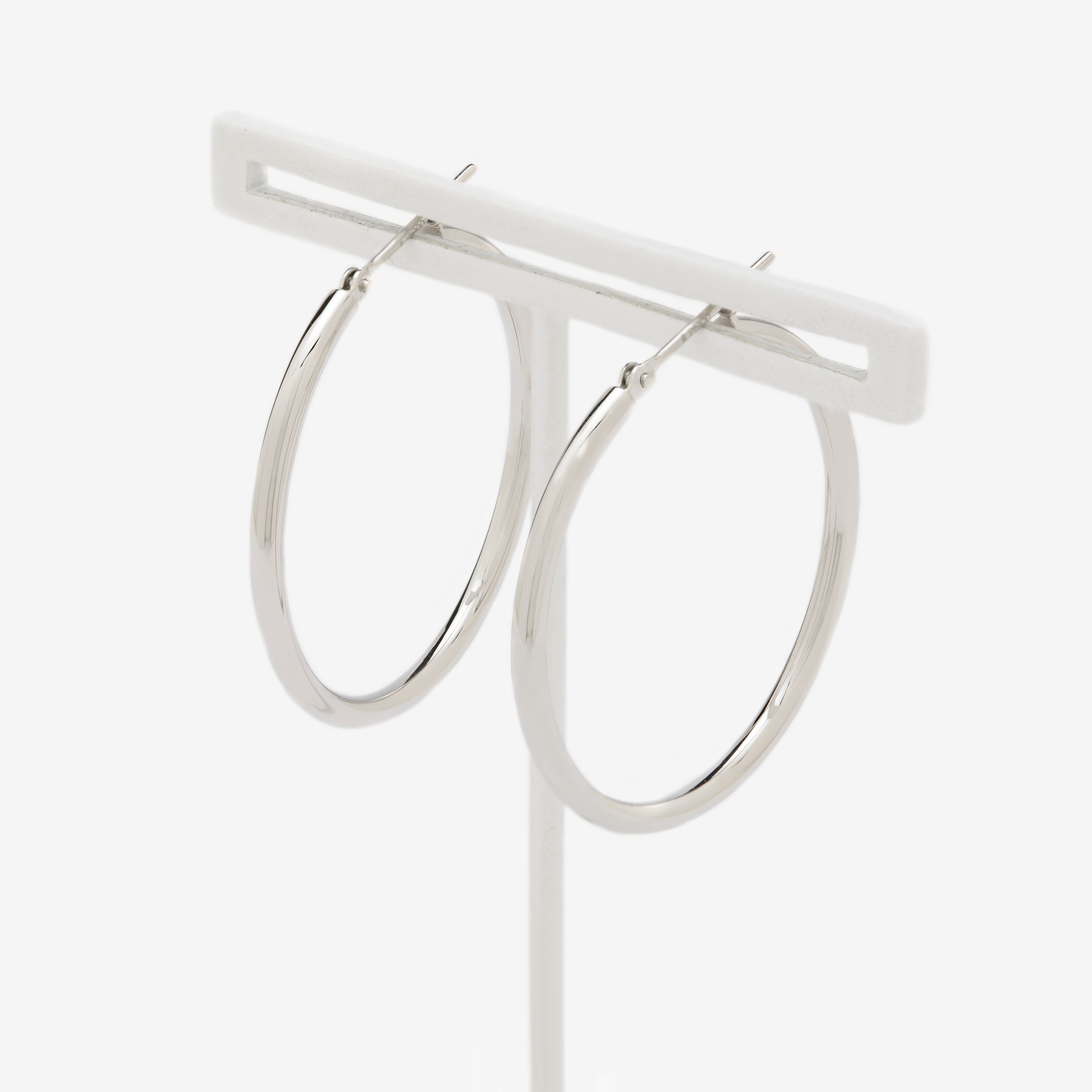 プラチナ フープ ピアス(30mm)