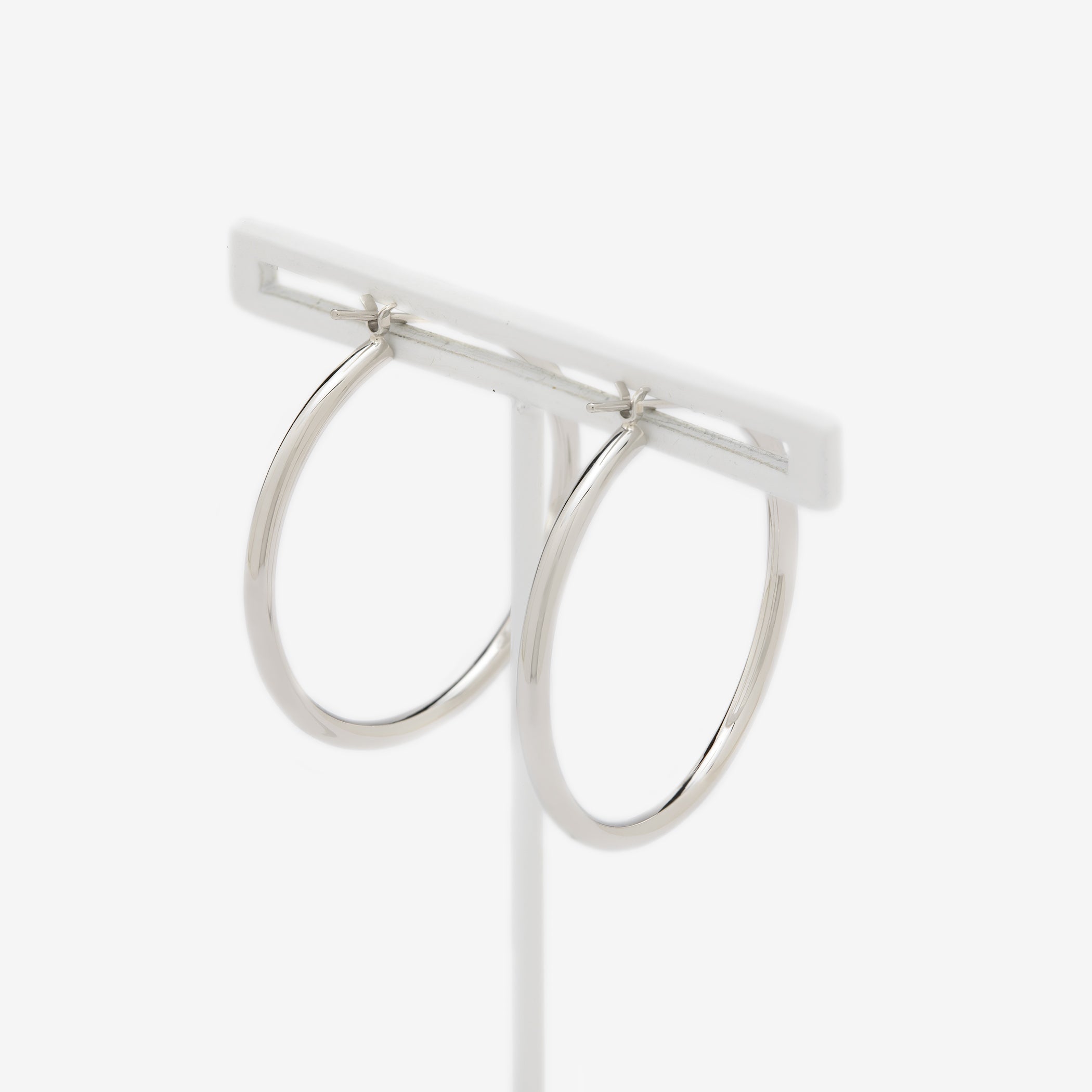 プラチナ フープ ピアス(30mm)