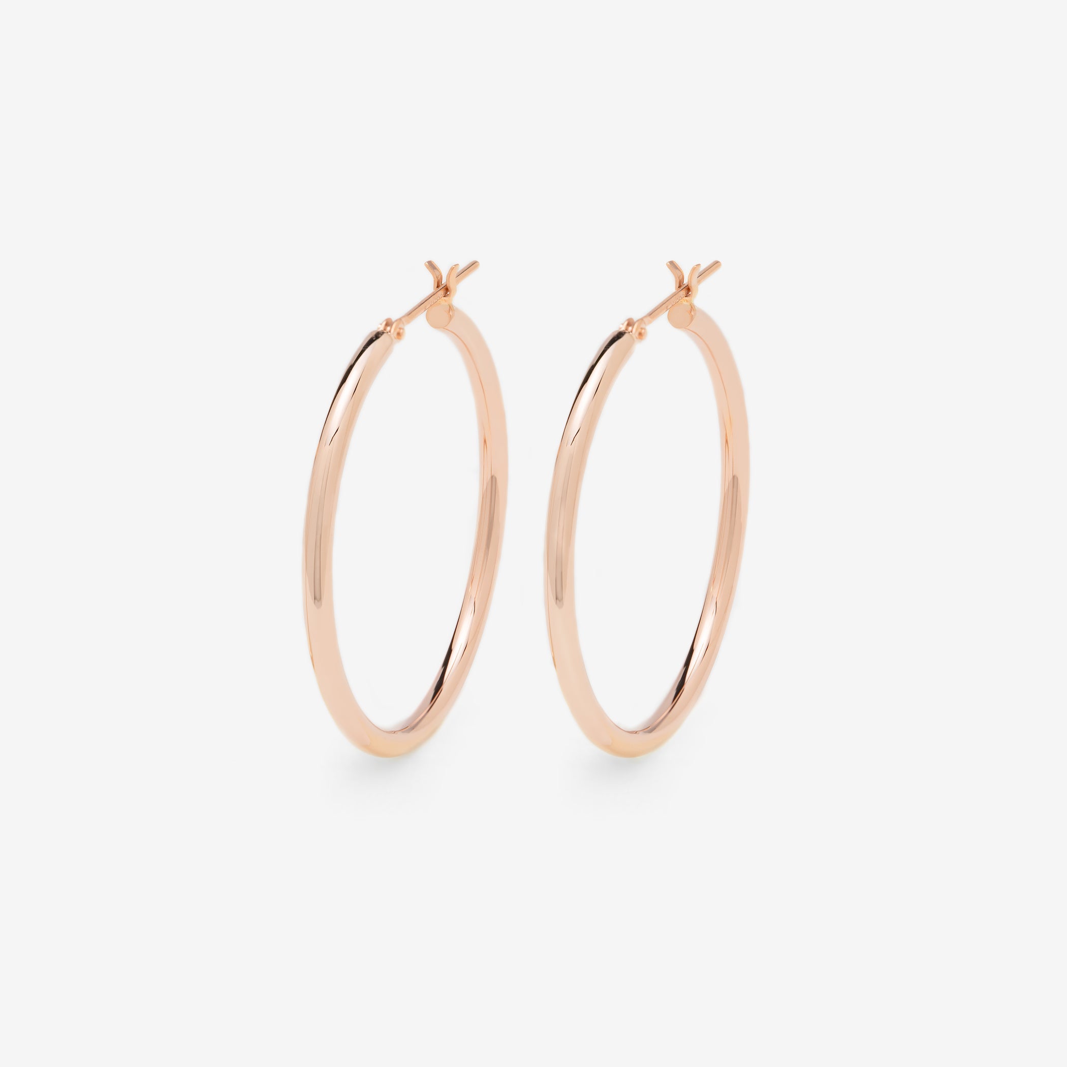 K10 ピンクゴールド フープ ピアス(30mm)