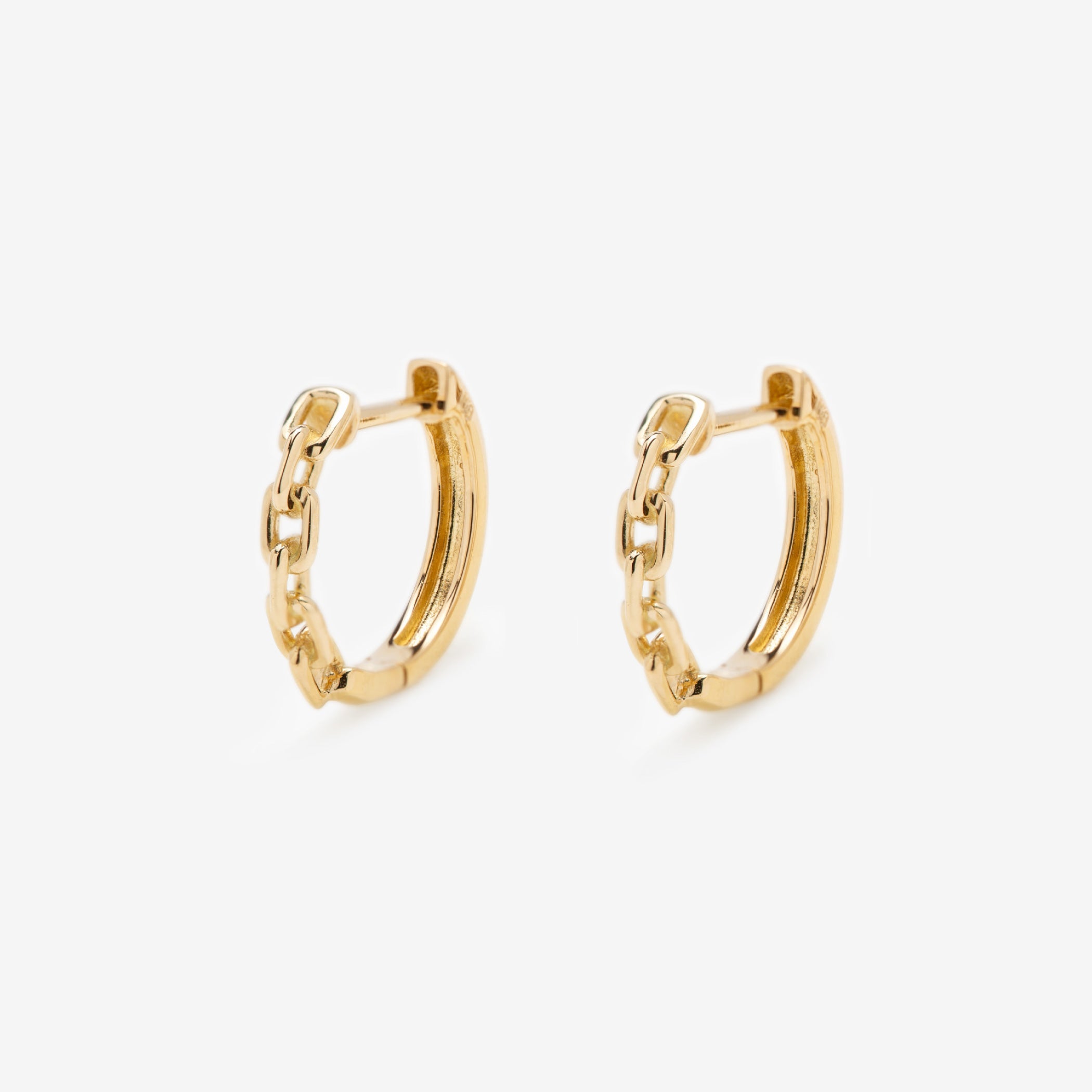 K18 イエローゴールド フープ ピアス