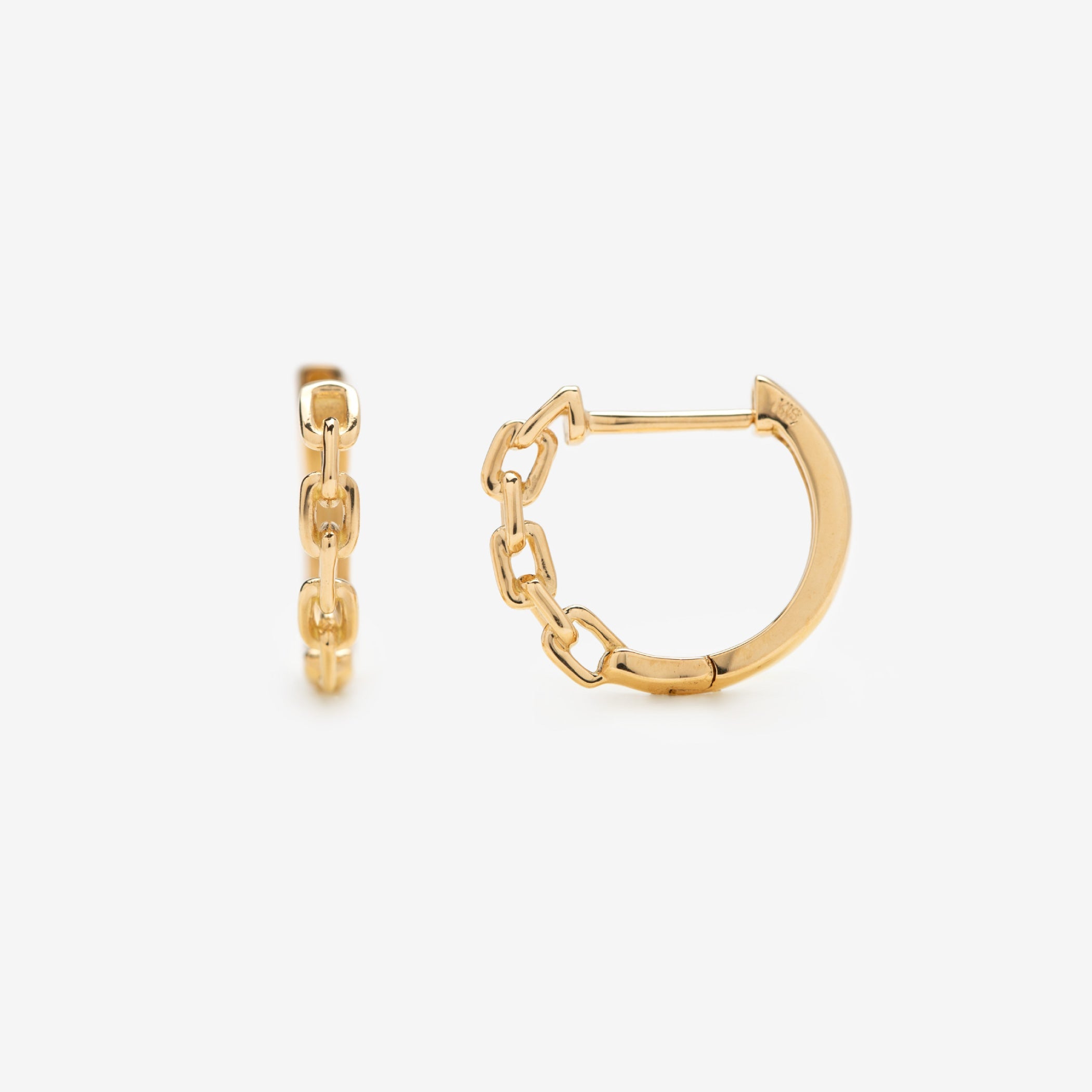 K18 イエローゴールド フープ ピアス