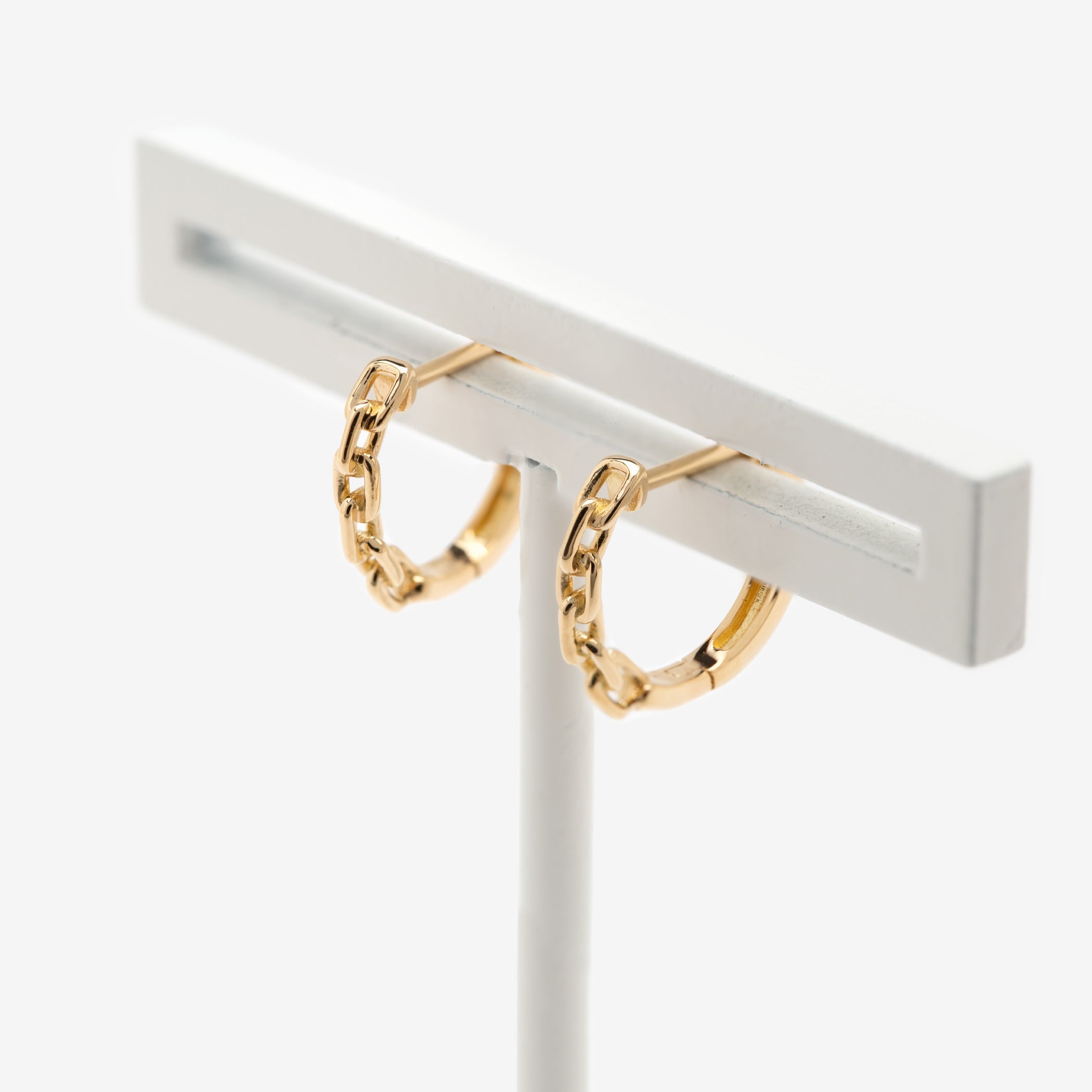 K18 イエローゴールド フープ ピアス