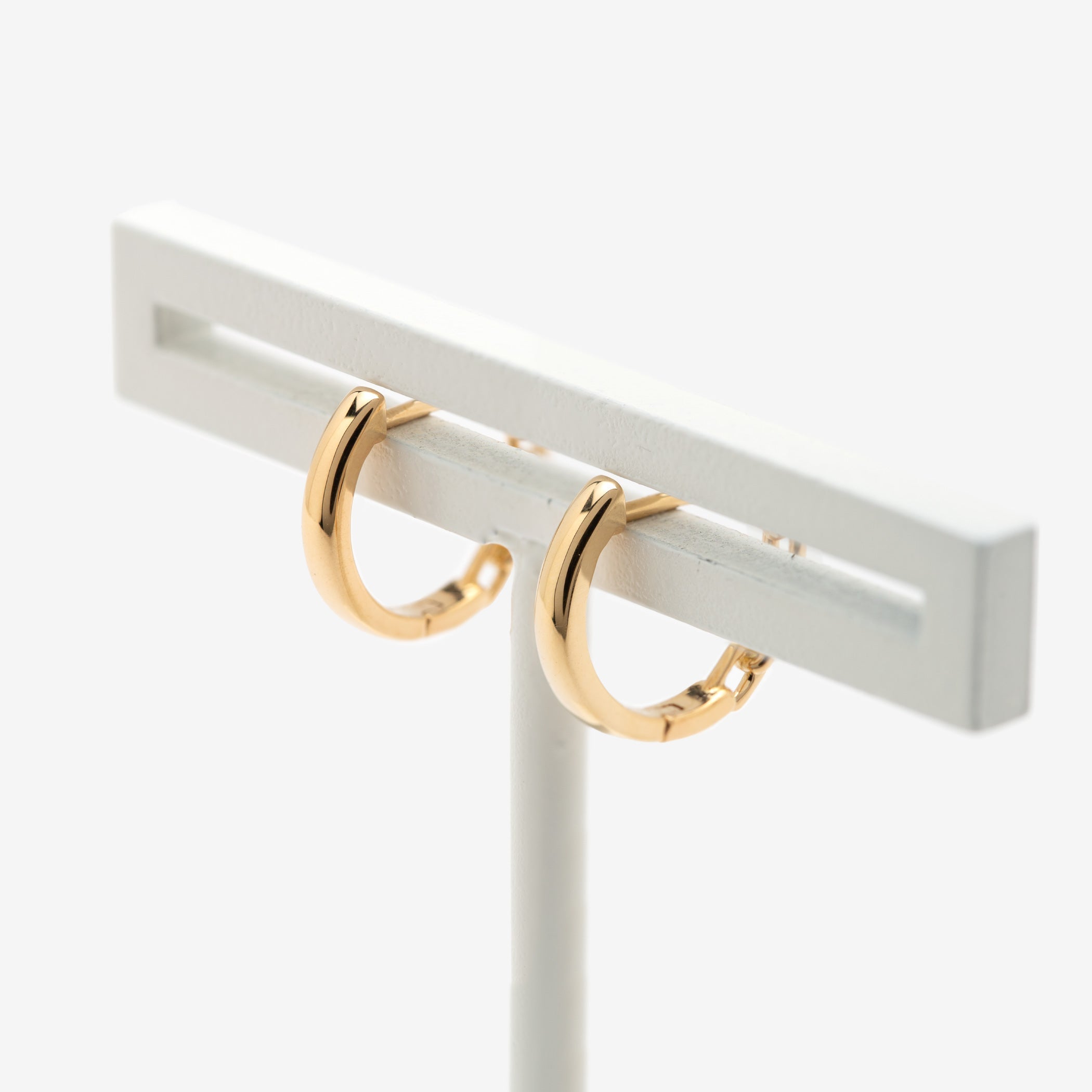 K18 イエローゴールド フープ ピアス