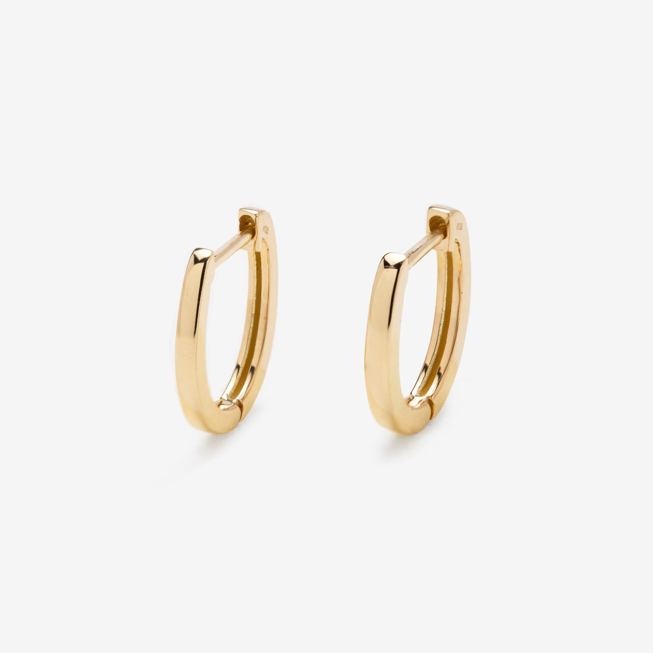 K18 イエローゴールド フープ ピアス