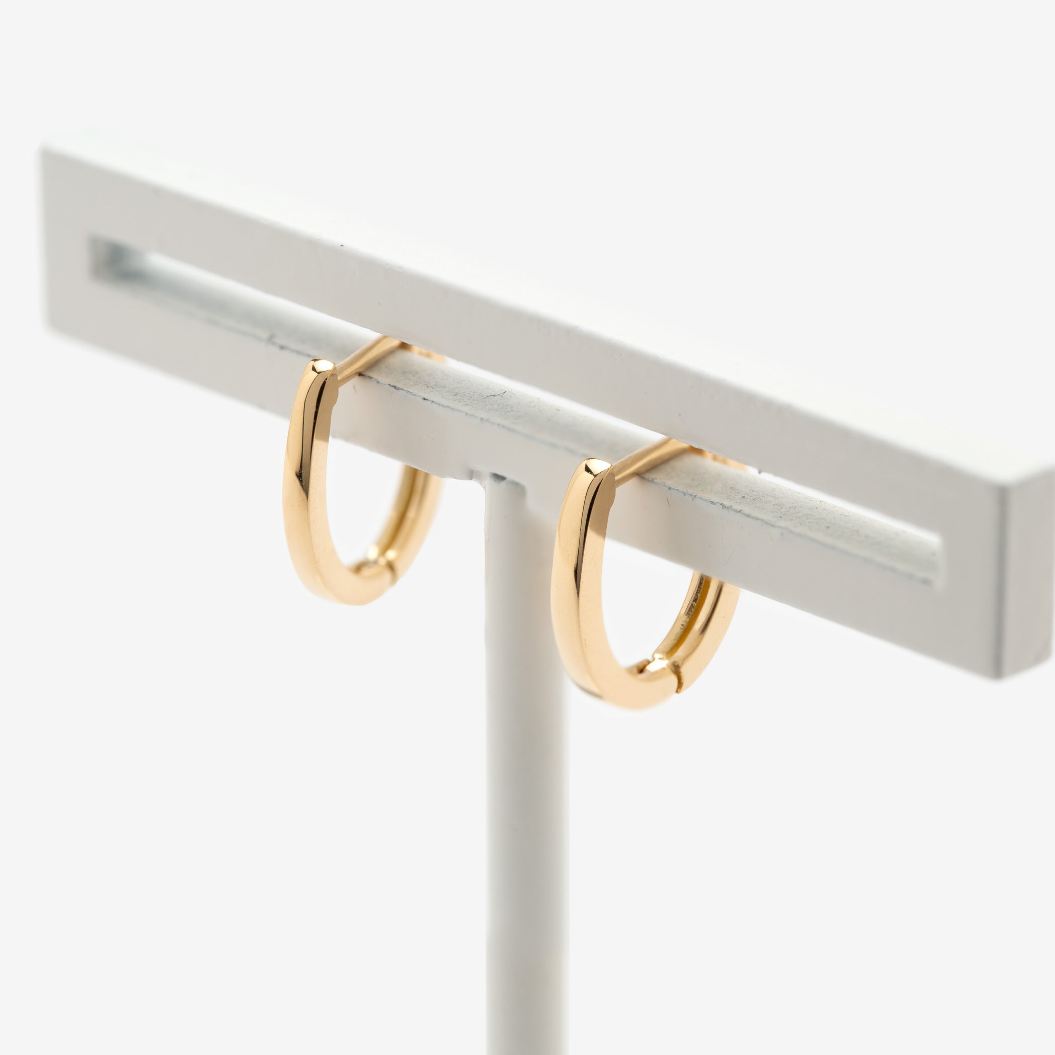 K18 イエローゴールド フープ ピアス