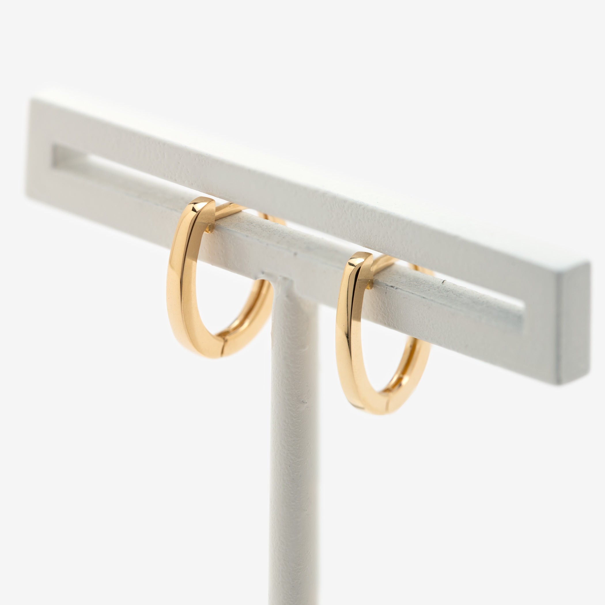 K18 イエローゴールド フープ ピアス