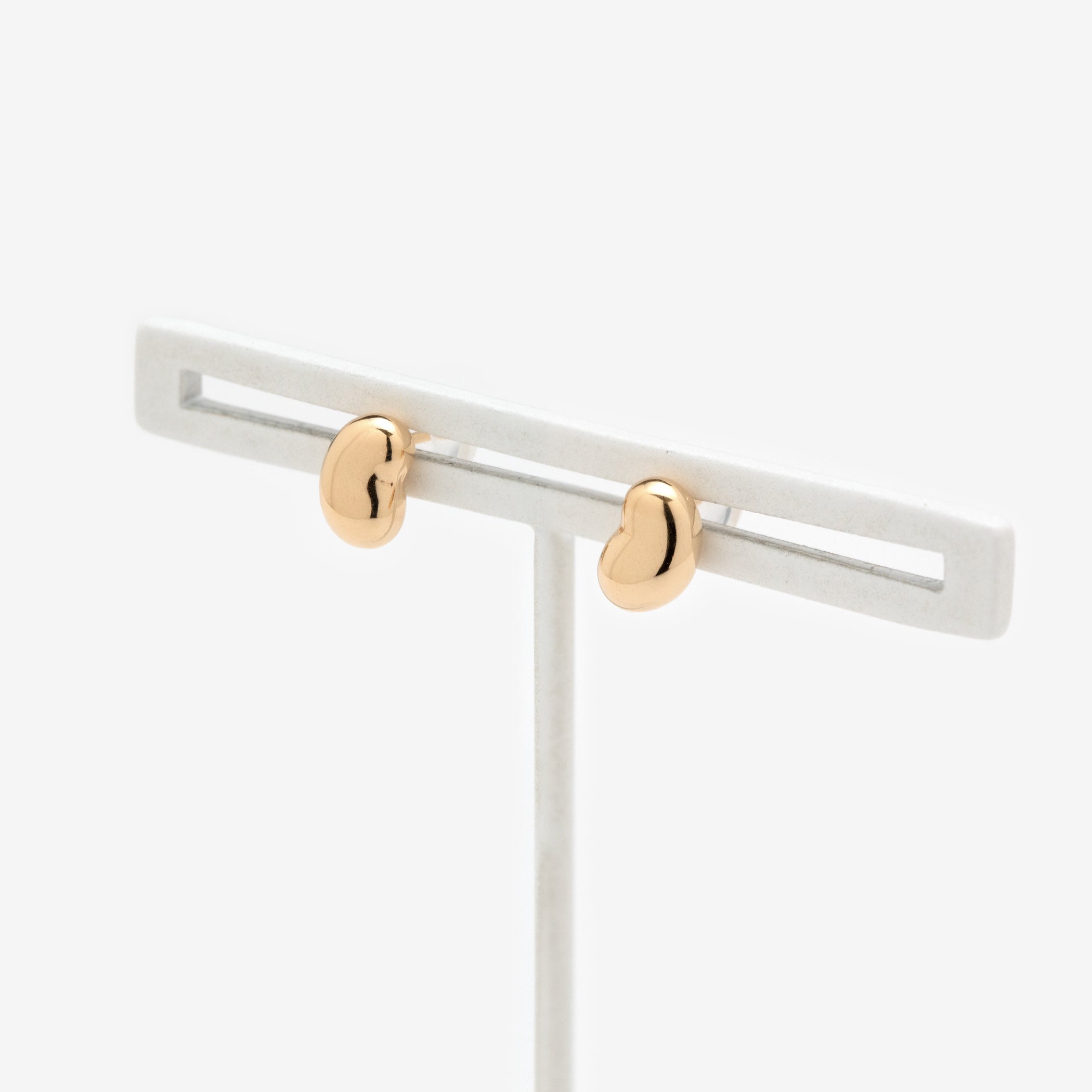 K18 イエローゴールド ビーンズ ピアス