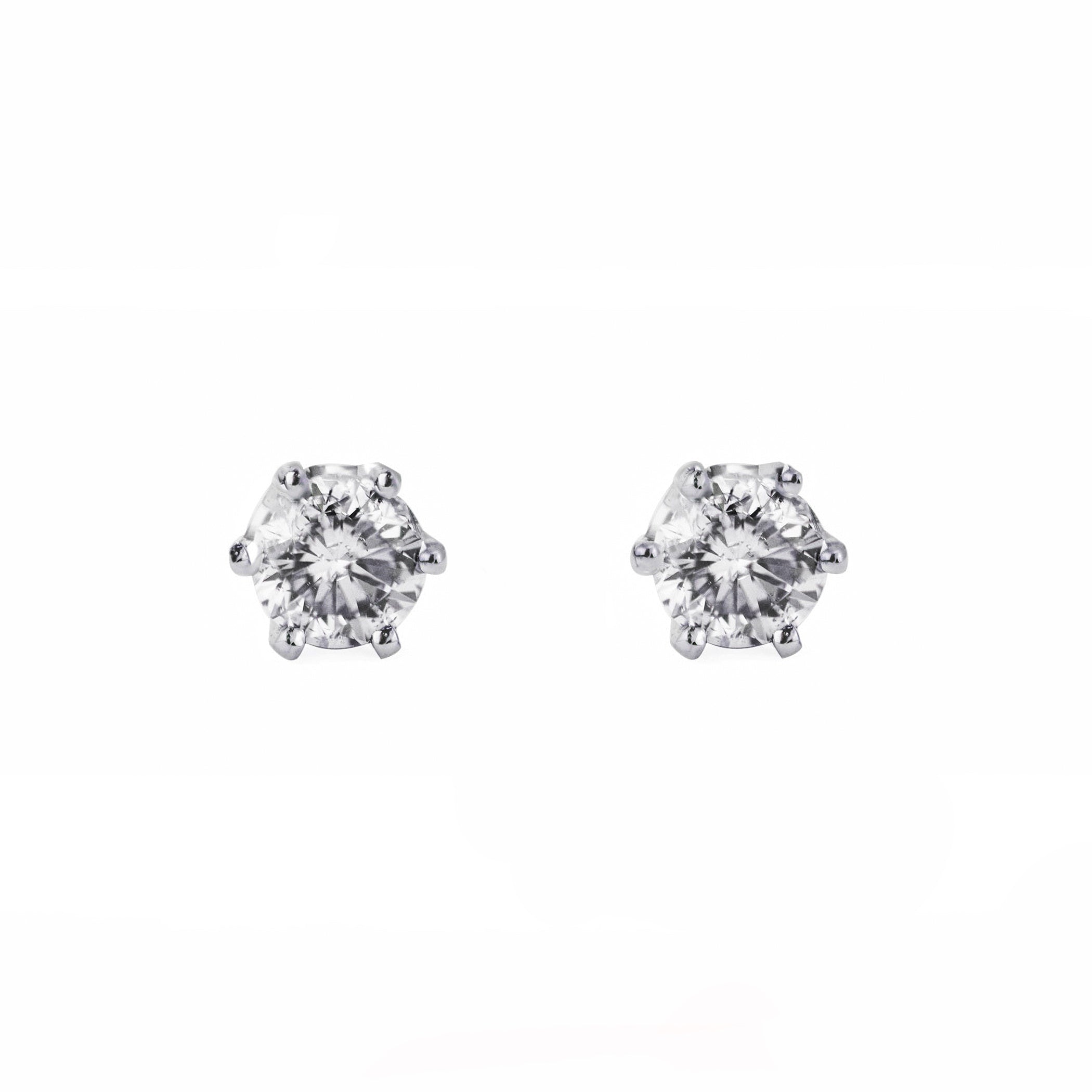 ドラマ着用】プラチナ ダイヤモンド ピアス（0.3ct） – Milluflora