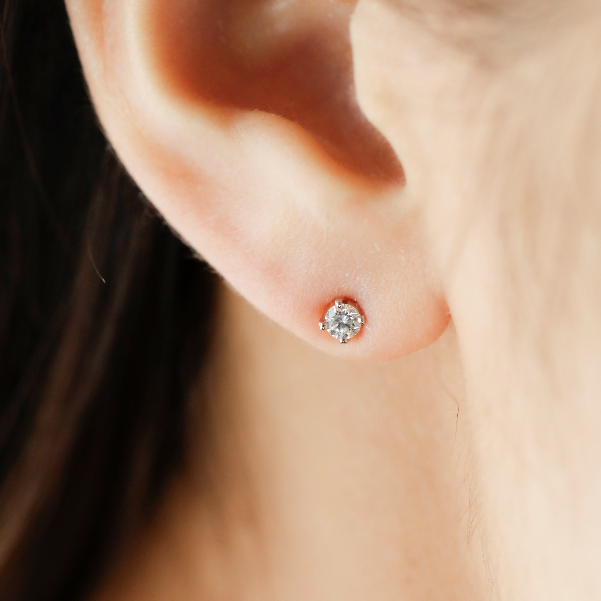 プラチナ ダイヤモンド ピアス(0.2ct)
