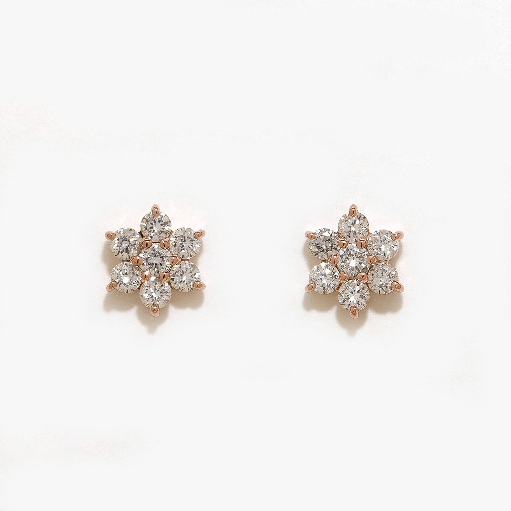 K18 ピンクゴールド ダイヤモンド ピアス（0.3ct） – Milluflora