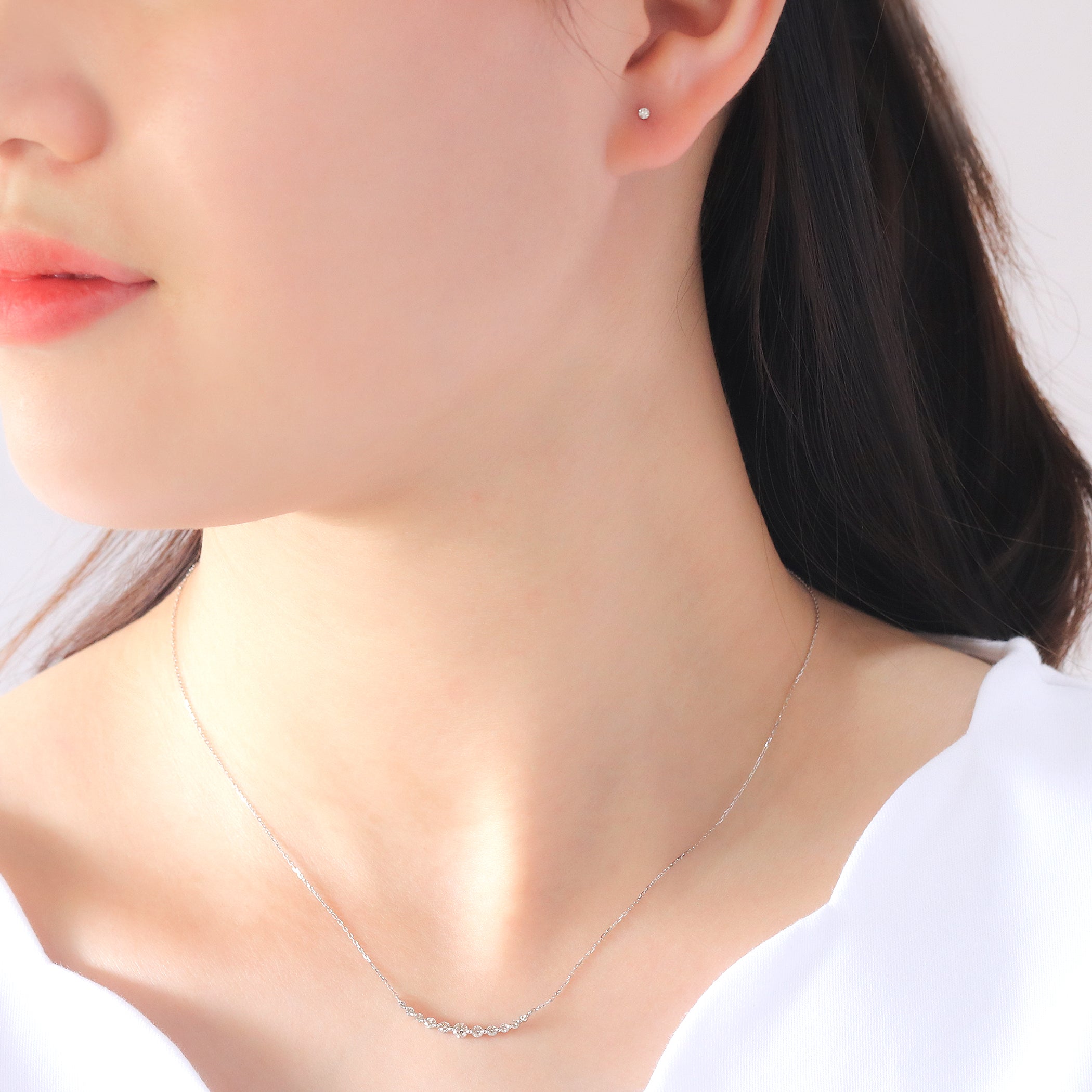 プラチナ ダイヤモンド ピアス