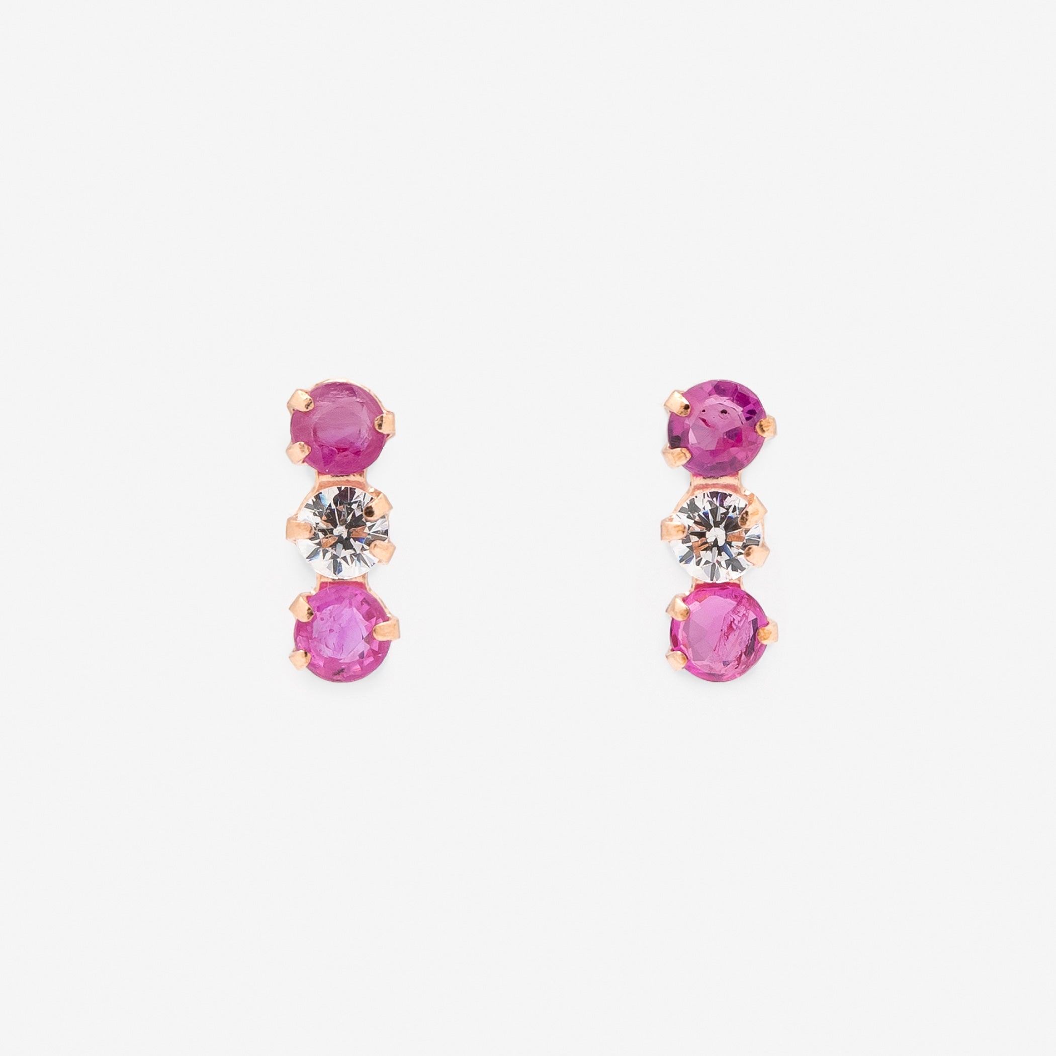 【送料無料】 天然石 ピンク サファイア ダイヤモンド ピアス プレゼント アクセサリーのプレゼント K18PG 9月誕生石 ピンクサファイア