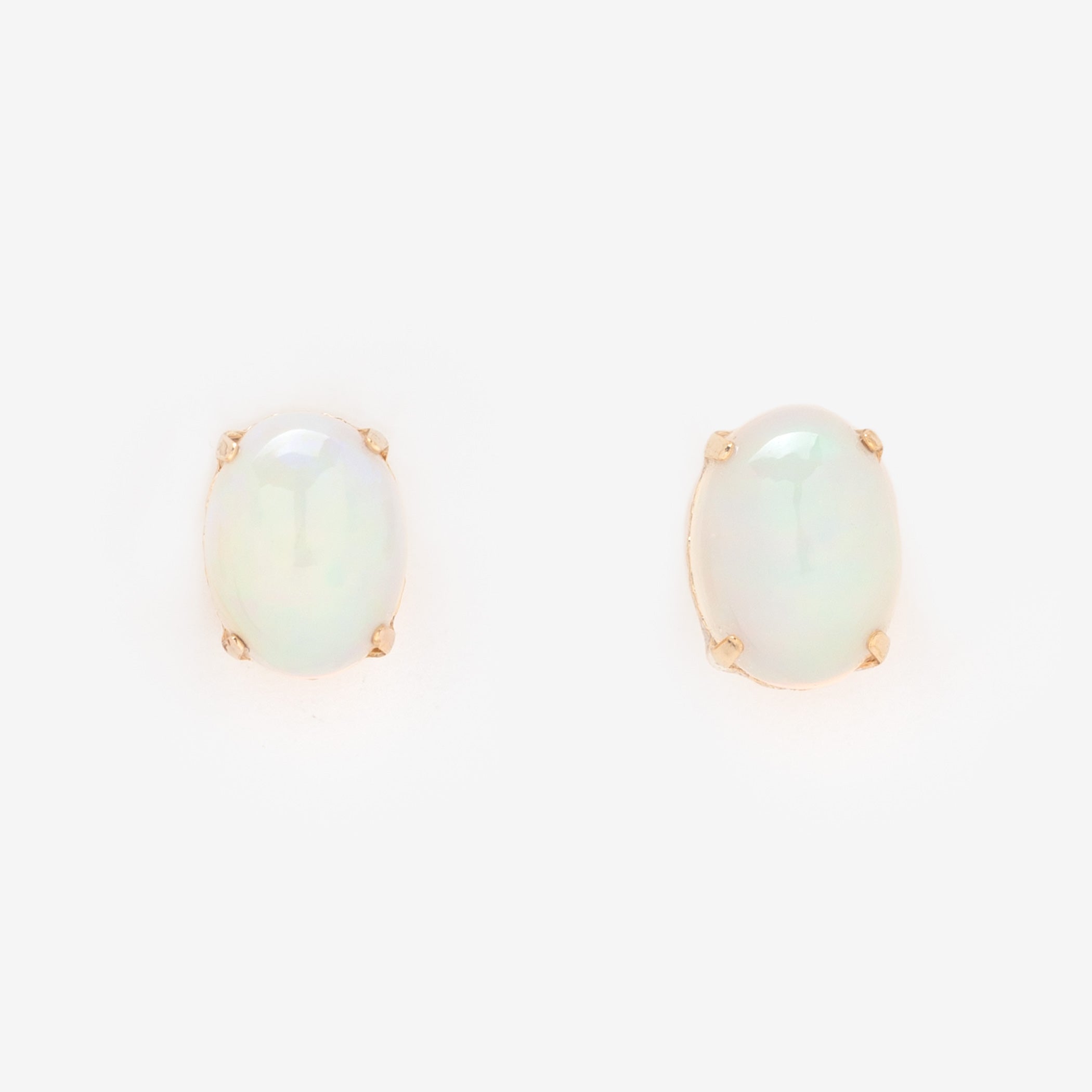 10月誕生石 K10 イエローゴールド オパール ピアス – Milluflora 