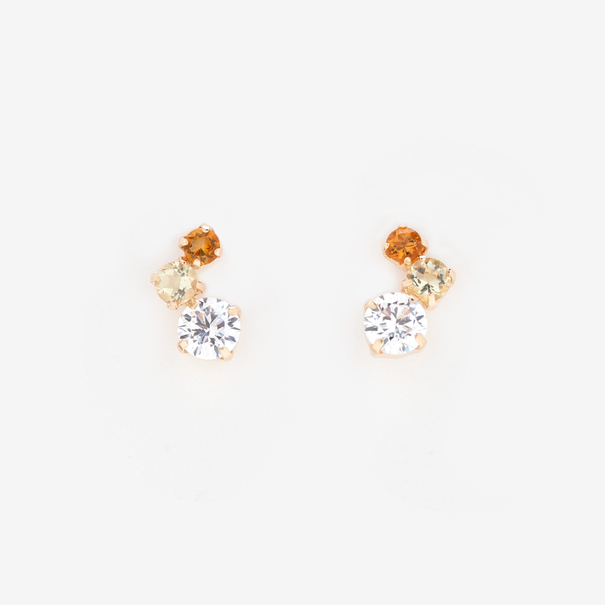 11月誕生石 K10 イエローゴールド シトリン ピアス – Milluflora