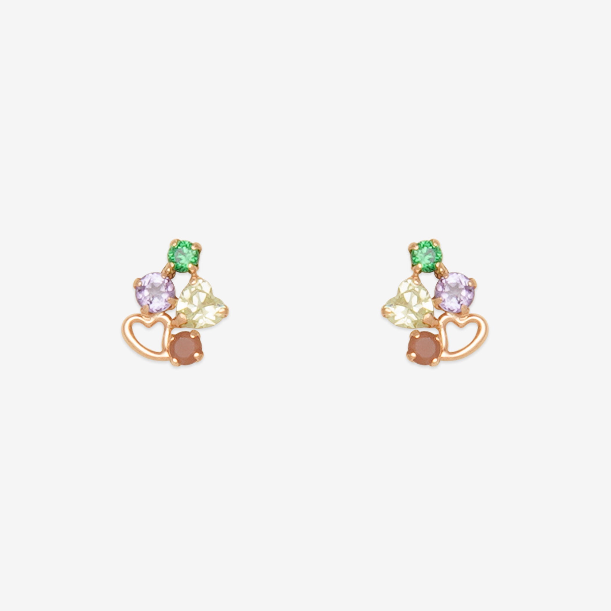 K10 ピンクゴールド ライトアメジスト ピアス – Milluflora | ミル 