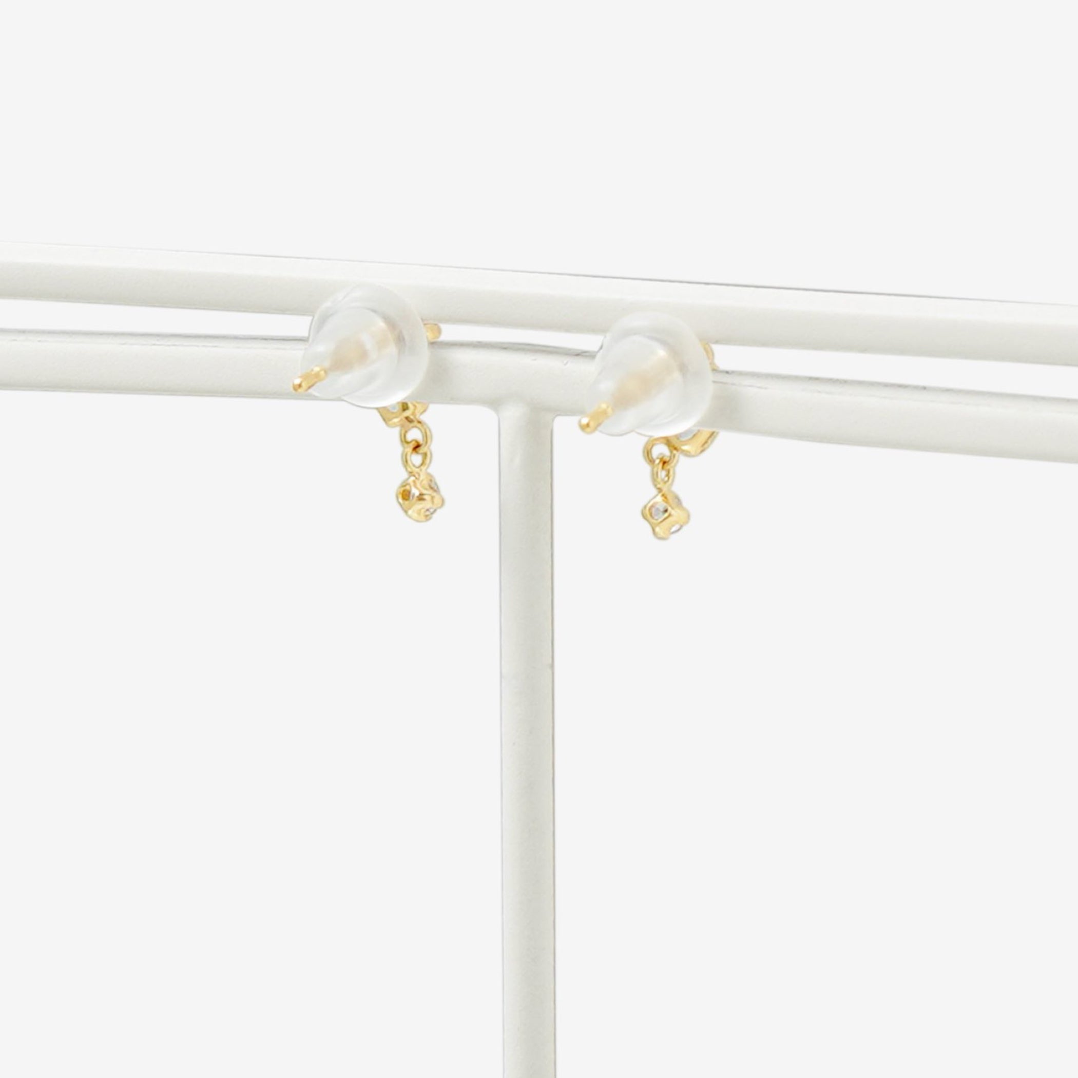 11月誕生石 K10 イエローゴールド ブルートパーズ ピアス