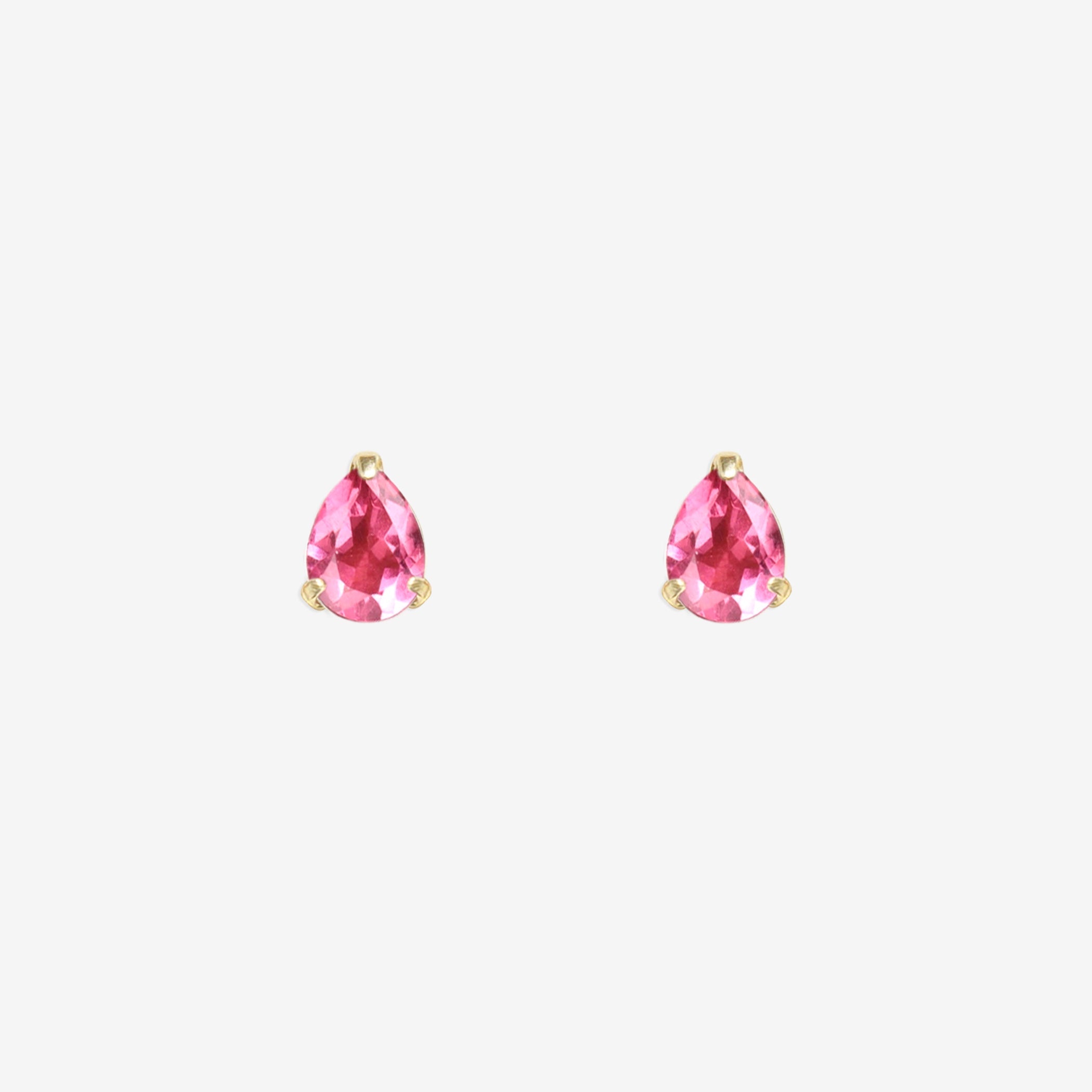 WEB限定】10月誕生石 K10 イエローゴールド ピンクトルマリン しずく