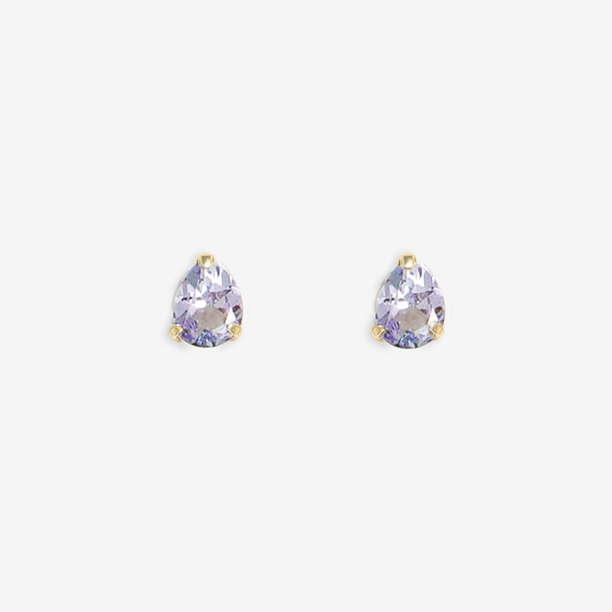 4°C タンザナイト　しずく　ピアス WEB限定】12月誕生石 K10 イエローゴールド タンザナイト しずく