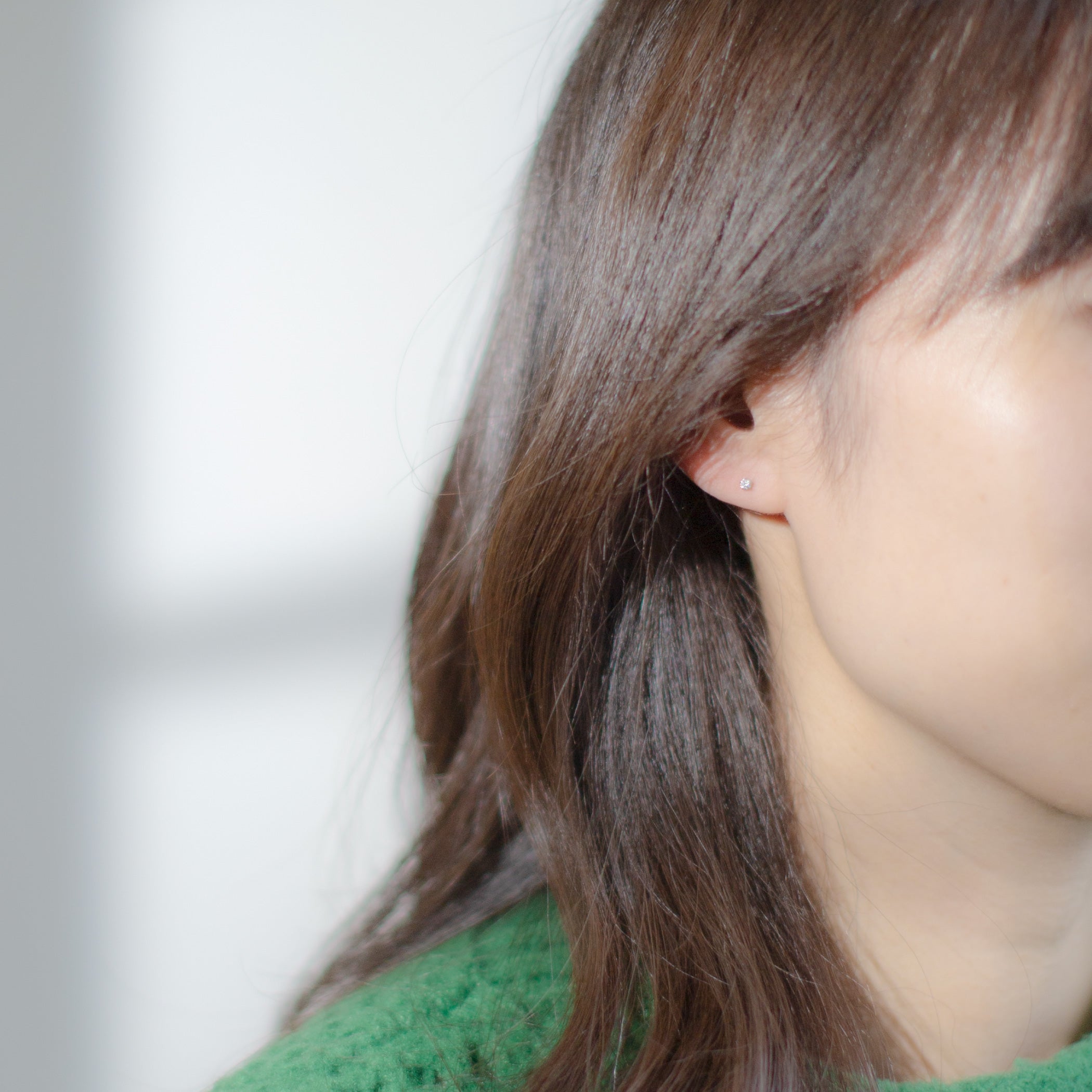 K18 ピンクゴールド キュービックジルコニア ピアス