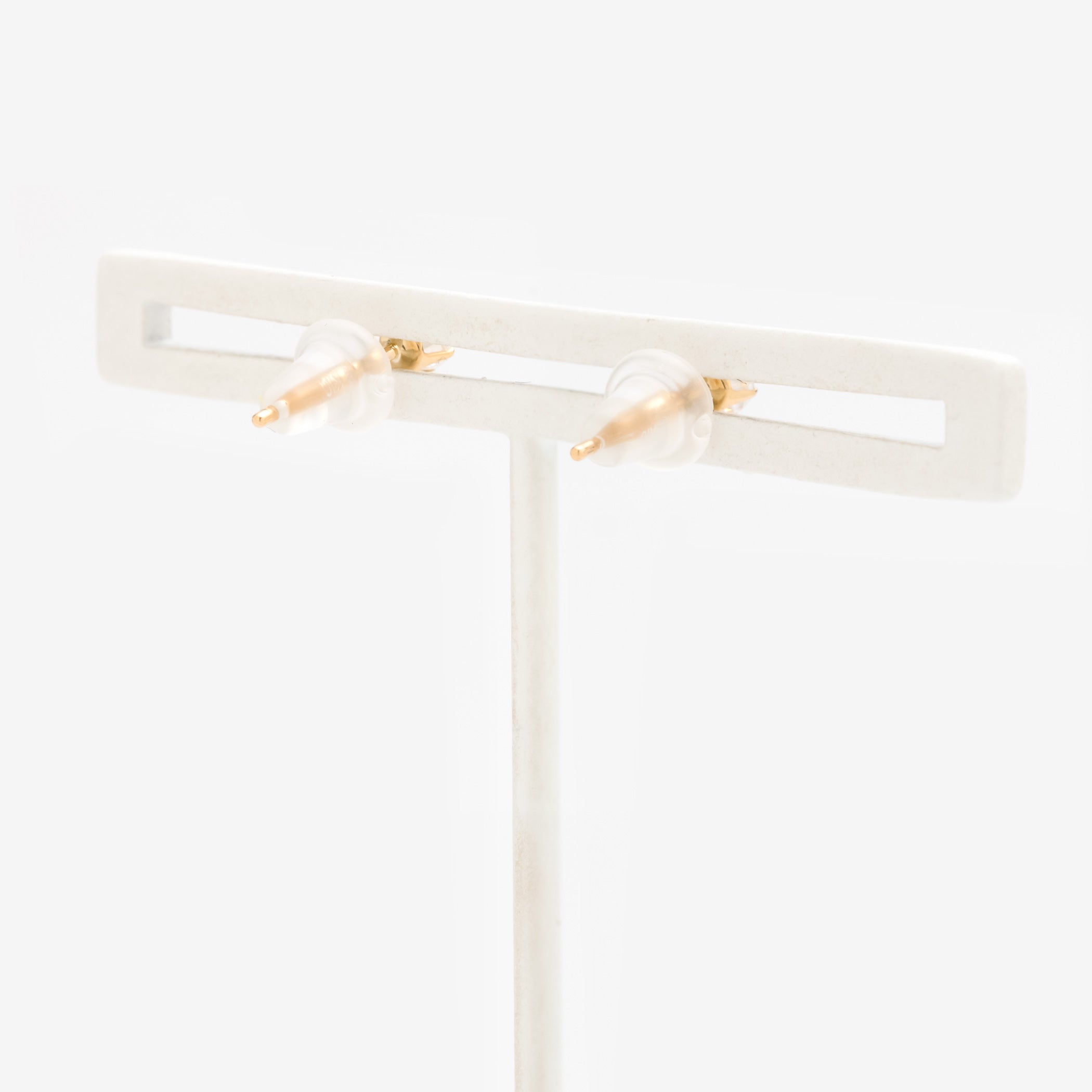 K10 イエローゴールド キュービックジルコニア ピアス